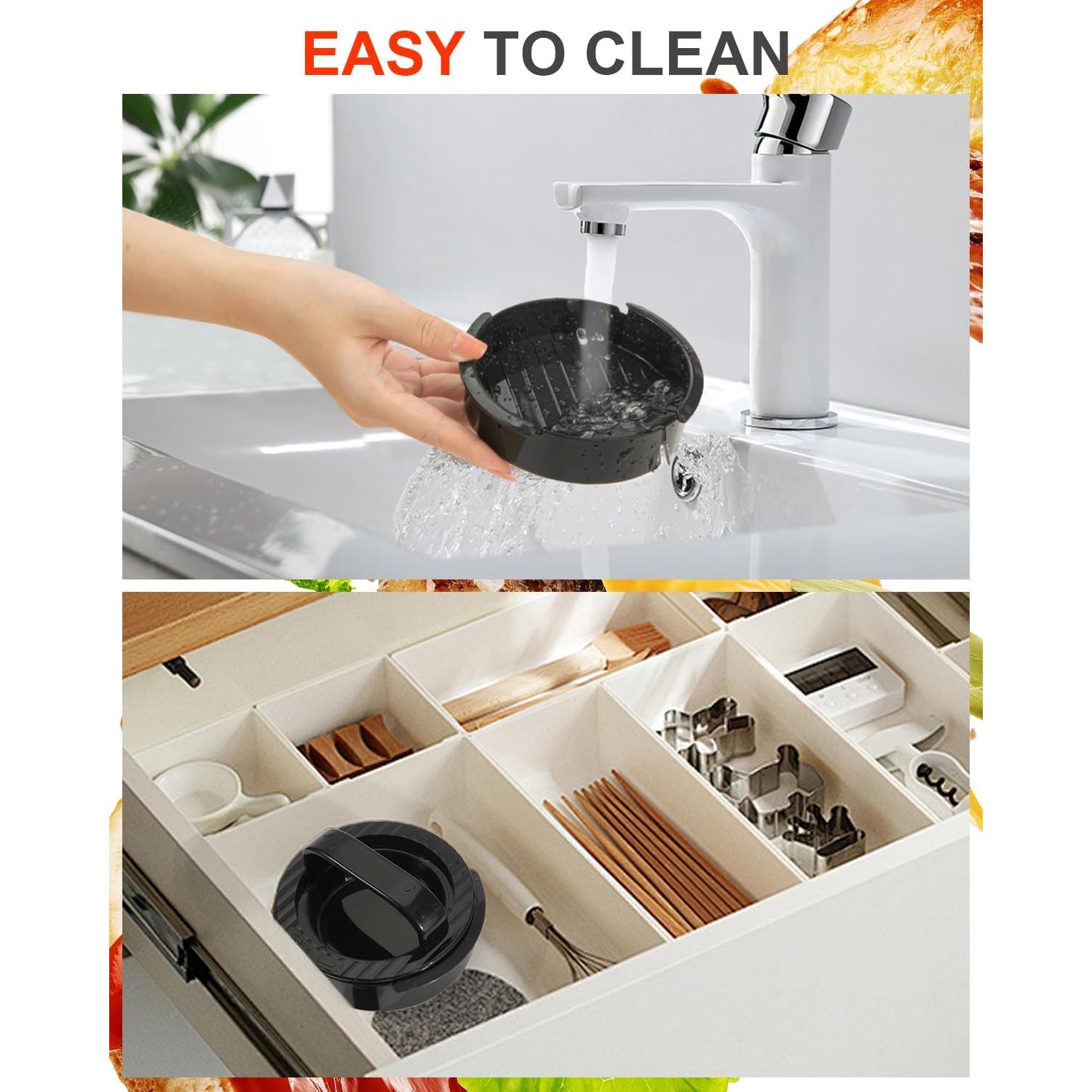 Prensa de Hamburguesa 3-en-1 Execent Antiadherente - Negro