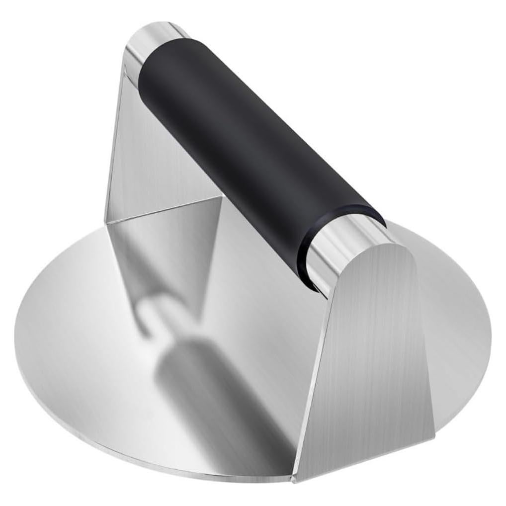 Prensa de Hamburguesas NVLIKNA Acero Inoxidable 13.97 cm Antiadherente