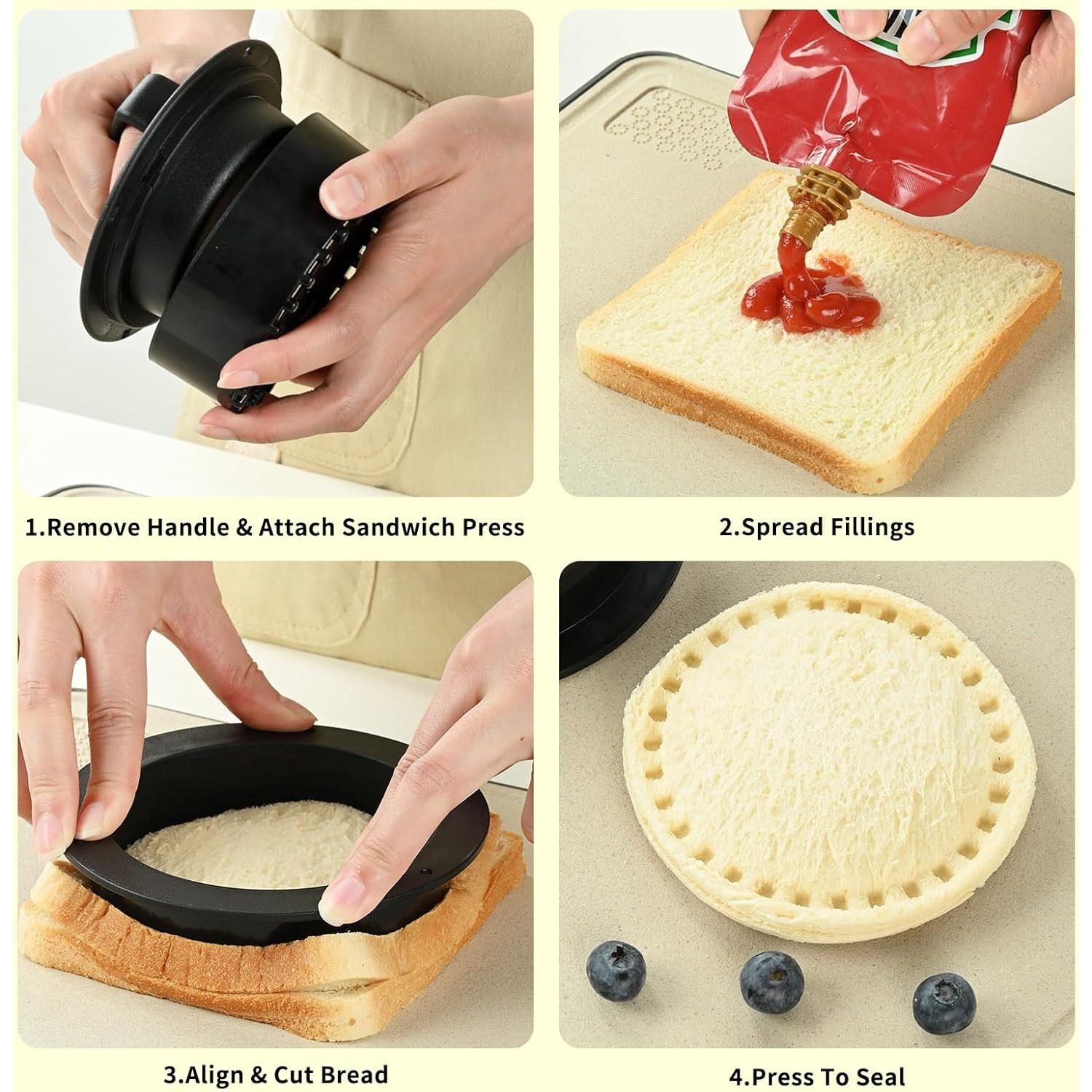 Prensa de Hamburguesas 4 en 1 Fvbber con 100 Papeles Antiadherentes