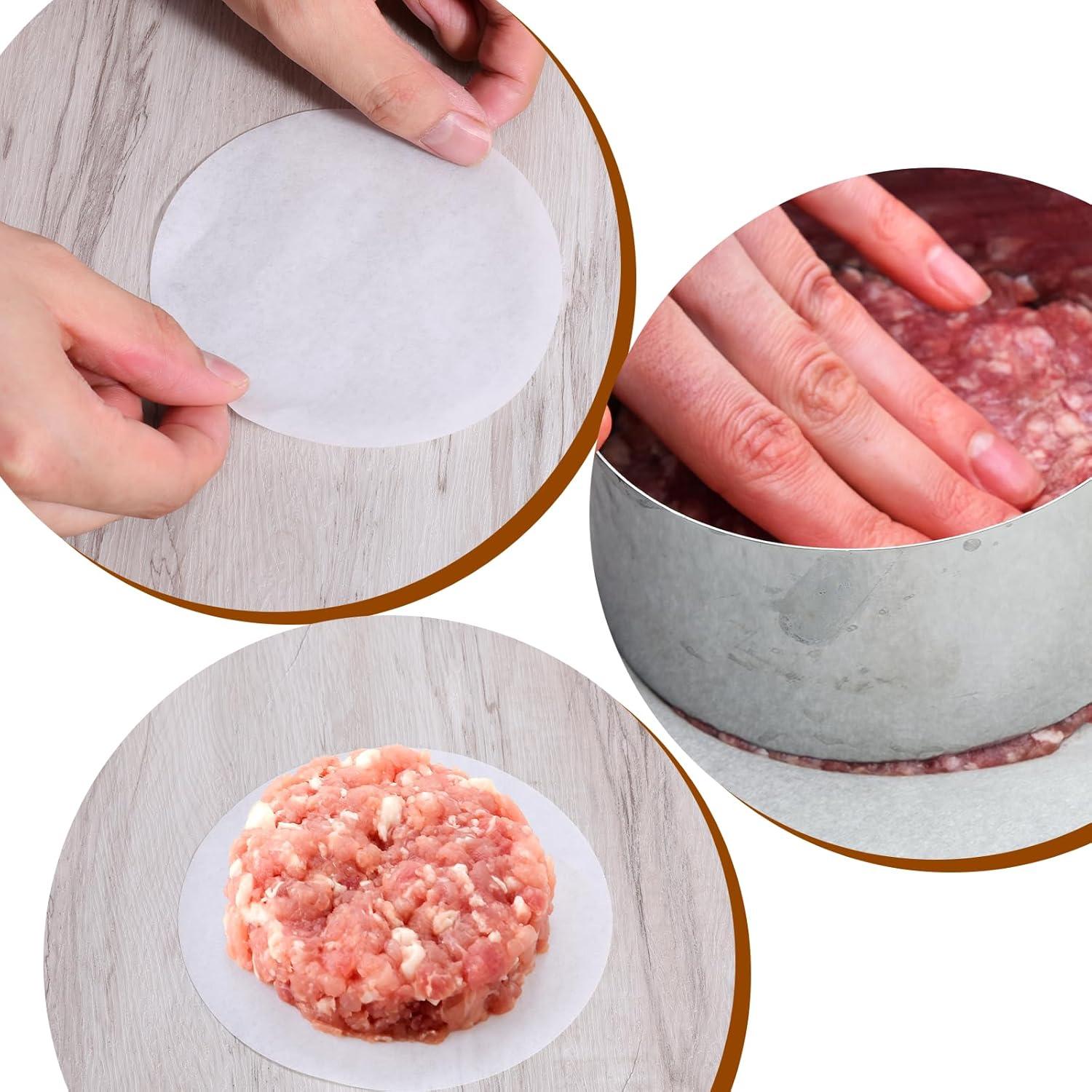 500 Hojas Papel para Hamburguesa Exircy 11.4 cm Antiadherente