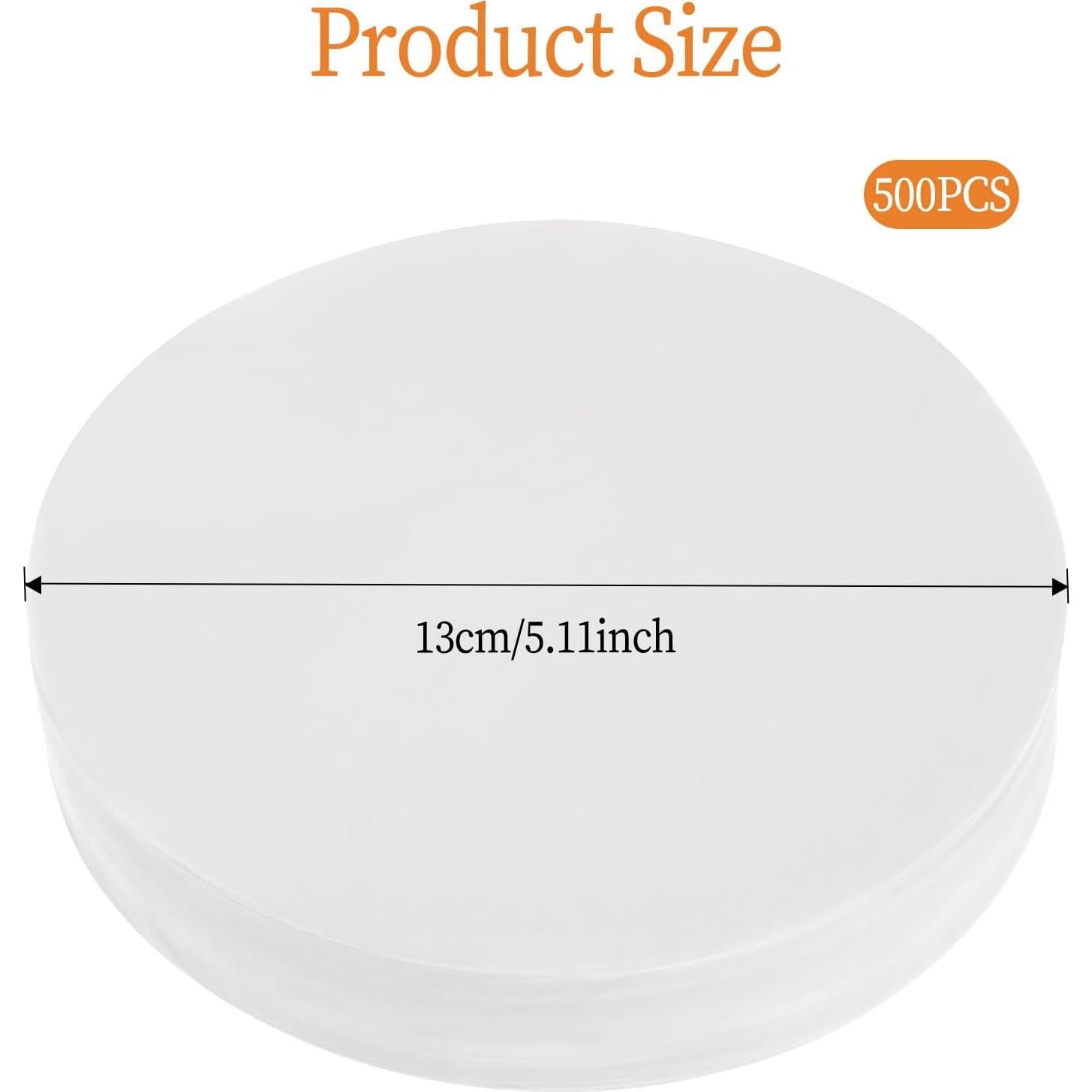 500 Hojas Papel Parchment Antiadherente 13cm Giantree