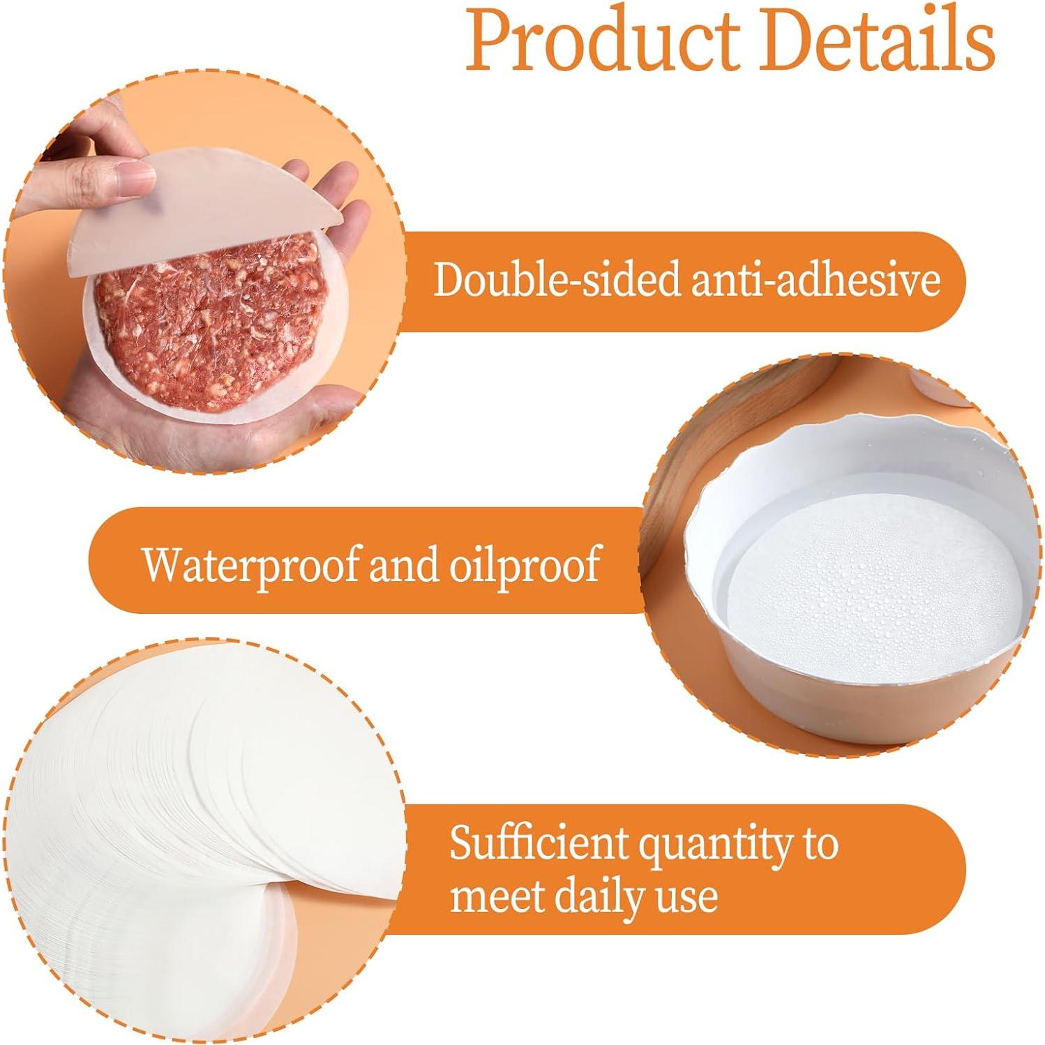 500 Hojas Papel Parchment Antiadherente 13cm Giantree