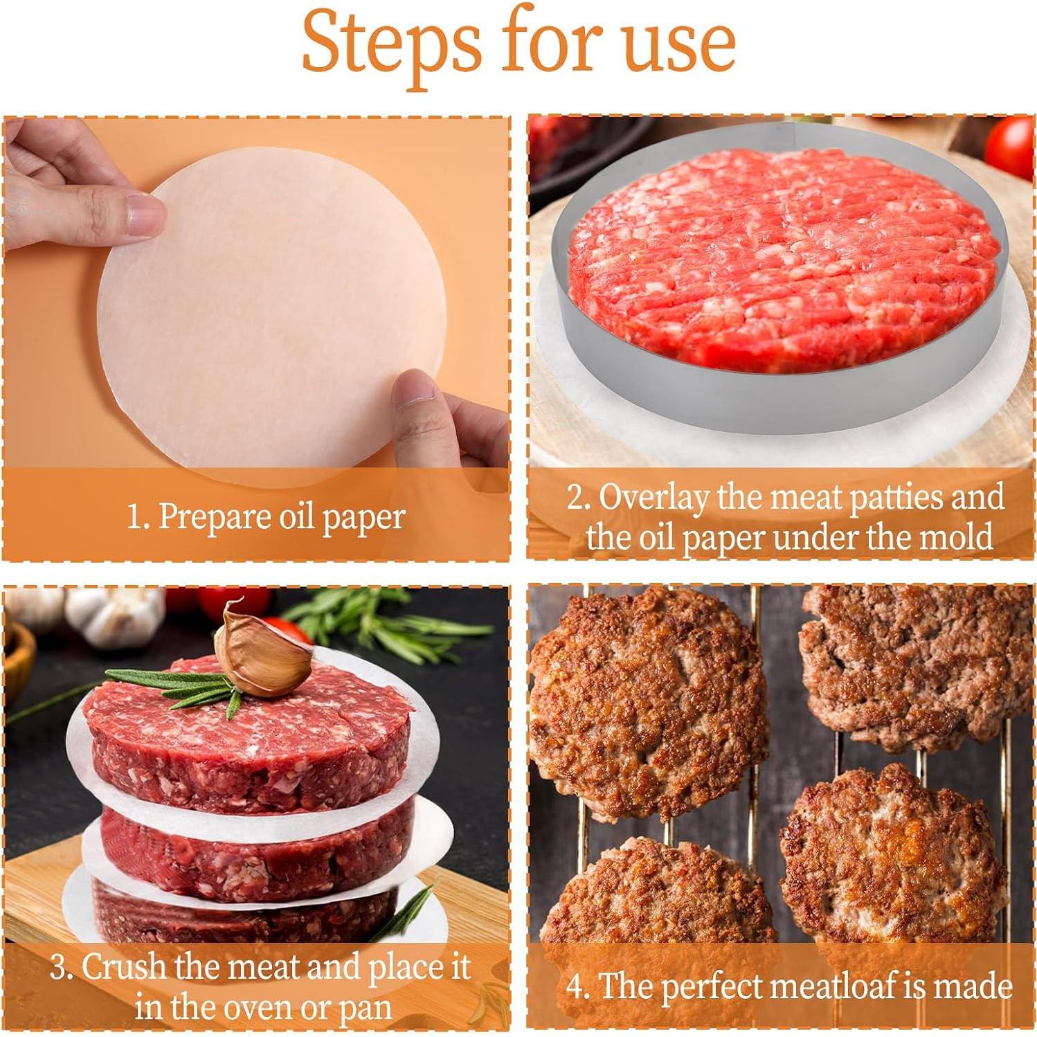 500 Hojas Papel Parchment Antiadherente 13cm Giantree