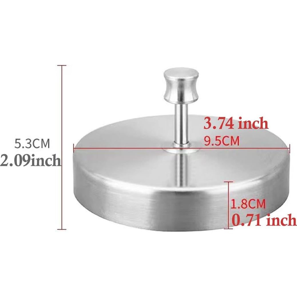 Prensa de Hamburguesas Ajustable HN Shining Acero Inoxidable