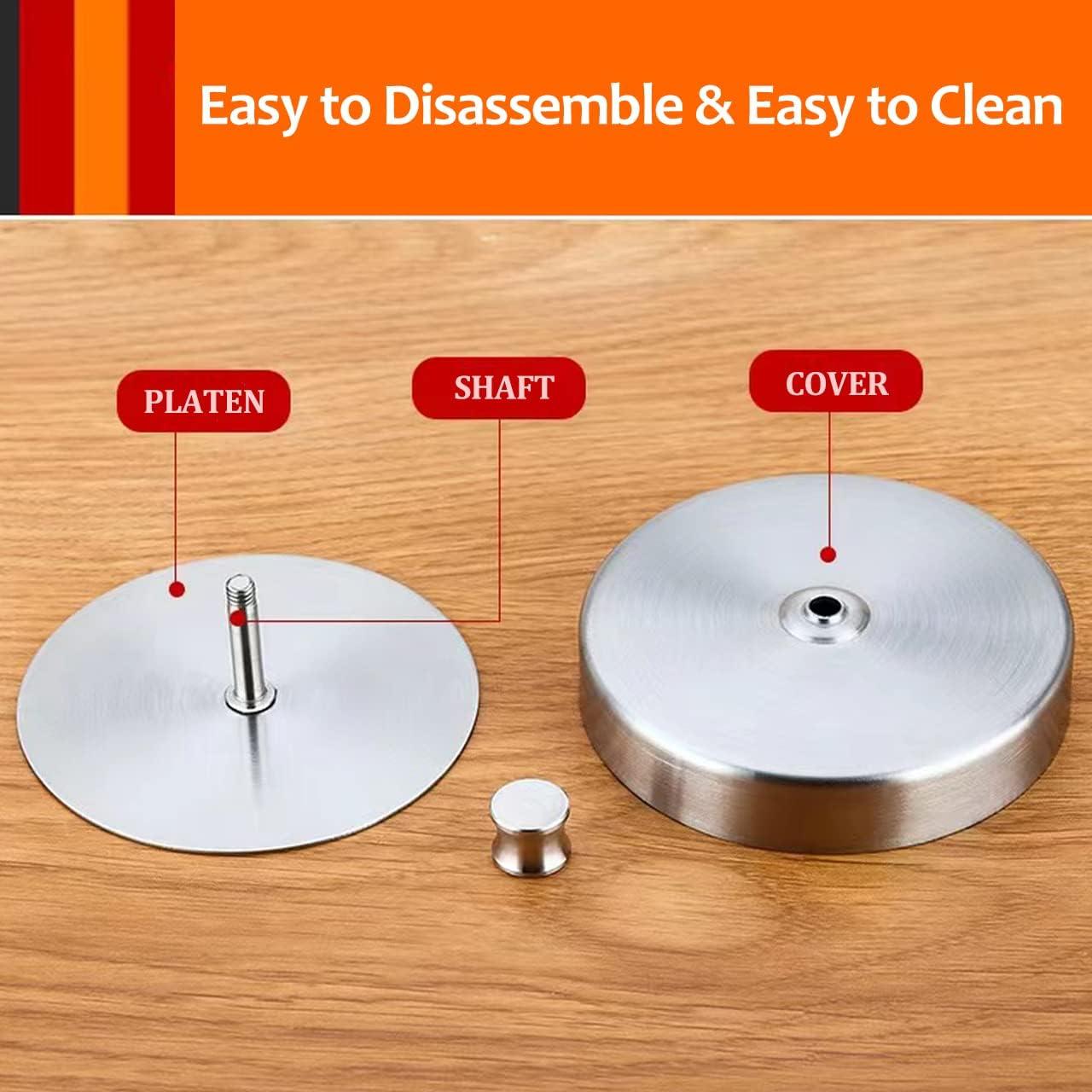 Prensa de Hamburguesas Ajustable HN Shining Acero Inoxidable