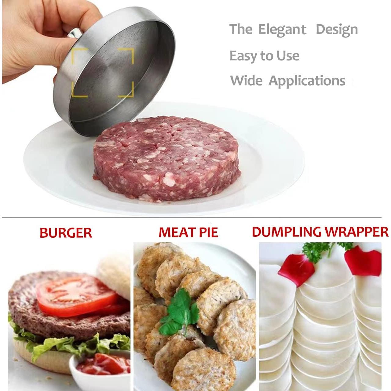 Prensa de Hamburguesas Ajustable HN Shining Acero Inoxidable