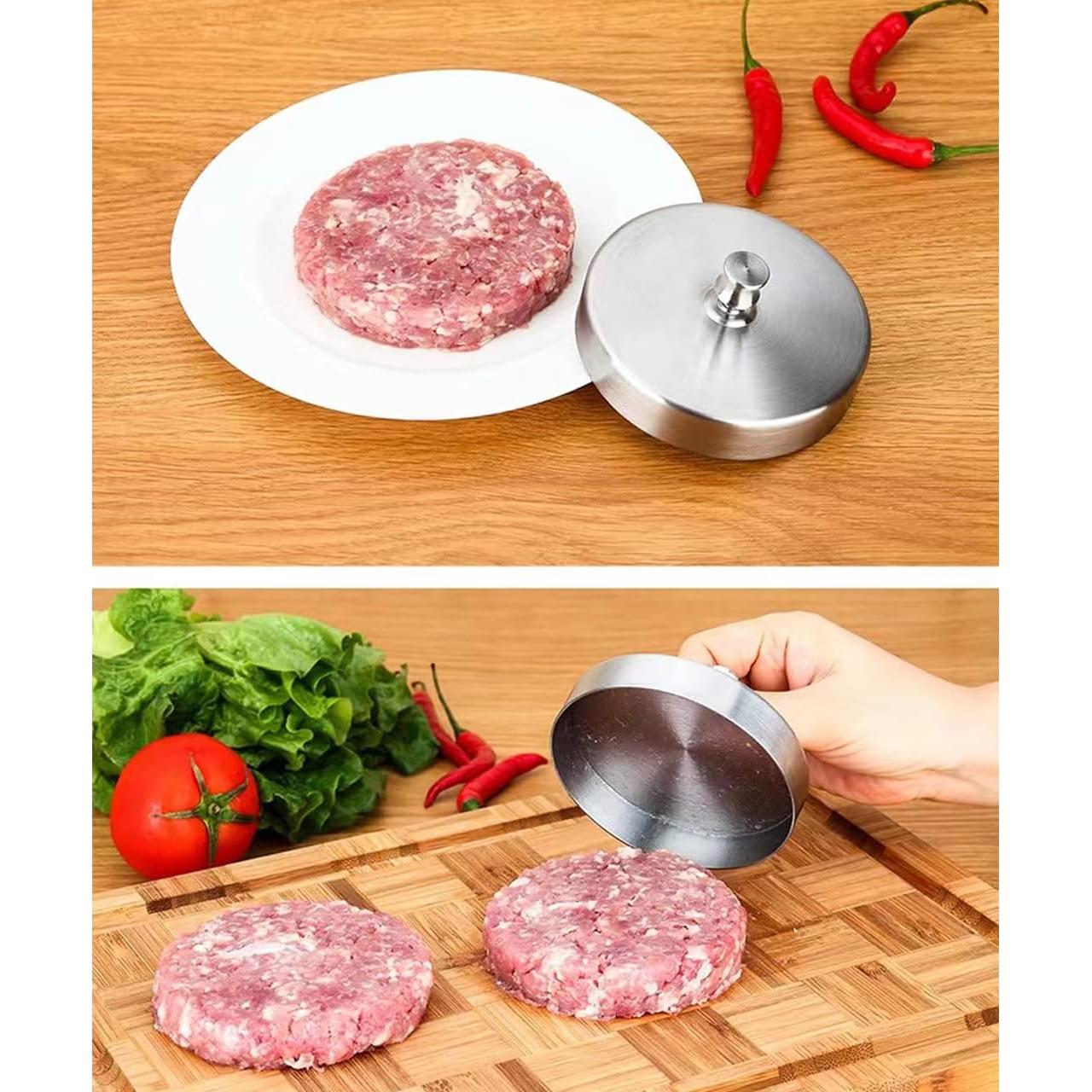 Prensa de Hamburguesas Ajustable HN Shining Acero Inoxidable