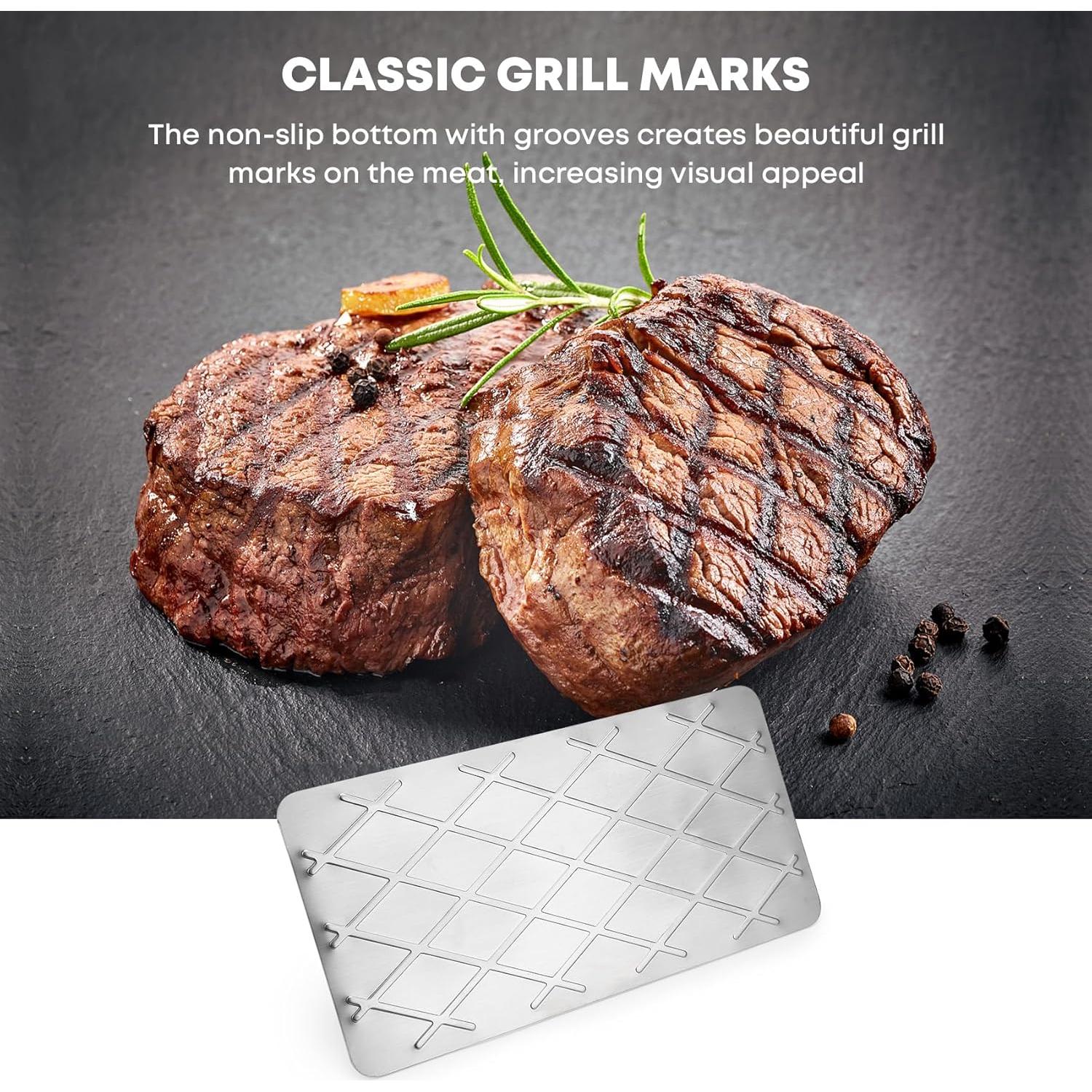 Prensa de Hamburguesas Stanbroil Acero Inoxidable 22.86x11.43cm