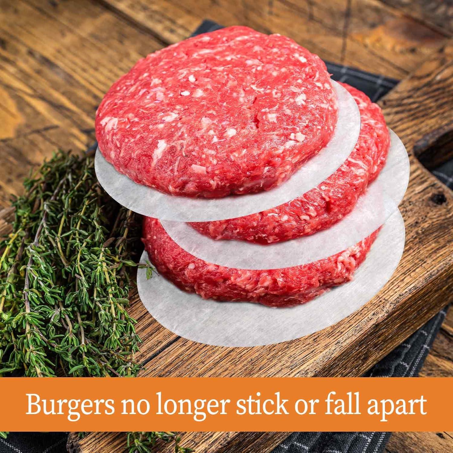 500 Hojas Papel para Hamburguesas Antiadherente Giantree 11CM