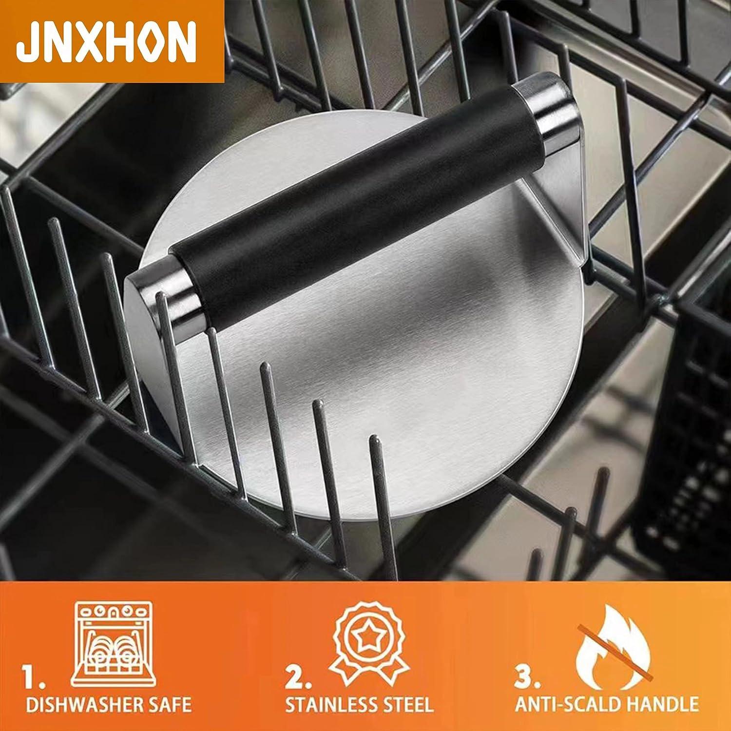 Prensa de Hamburguesas Acero Inoxidable 304 14x14cm JNXHON