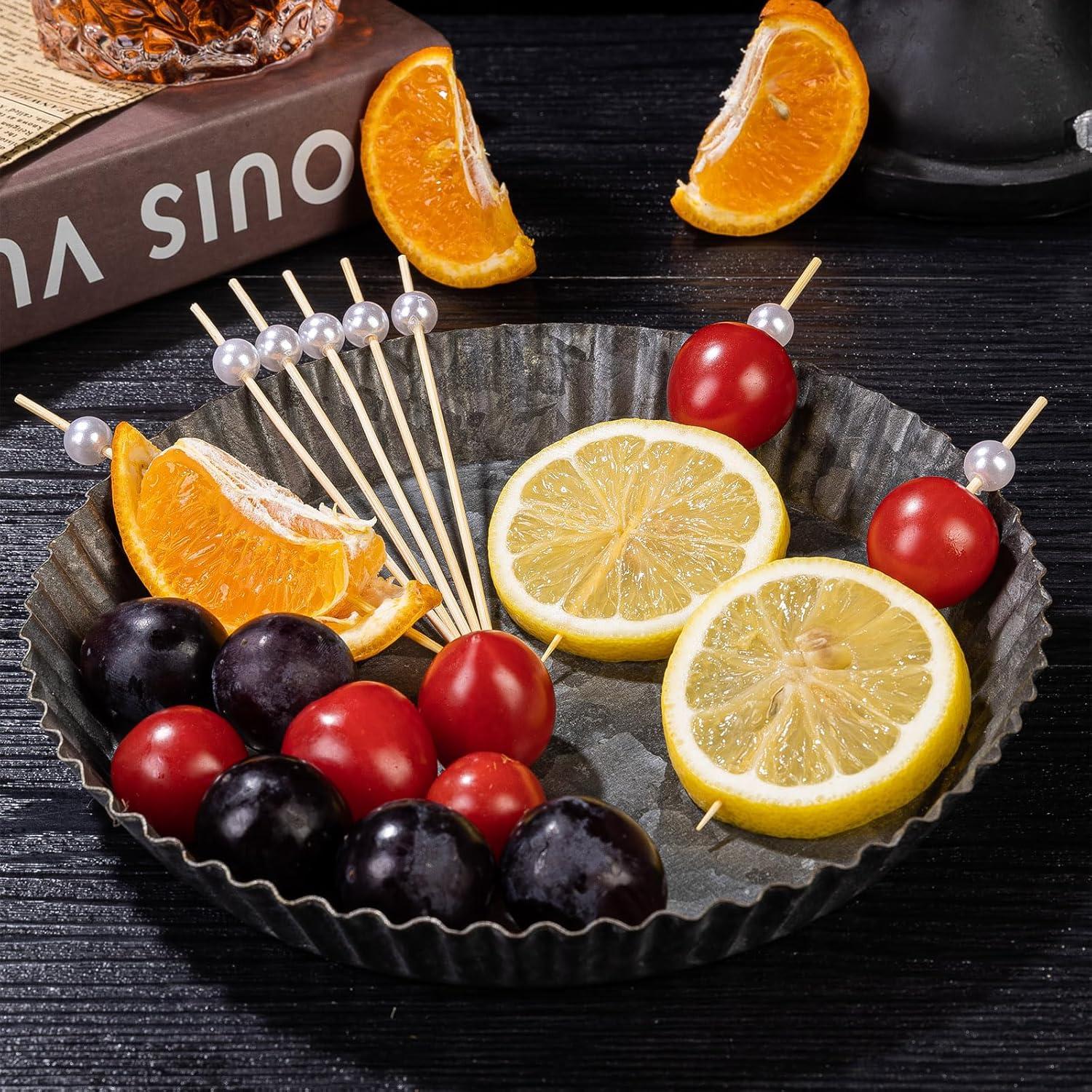 200 Palillos de Cóctel Zutlian de Bambú 12 cm para Aperitivos