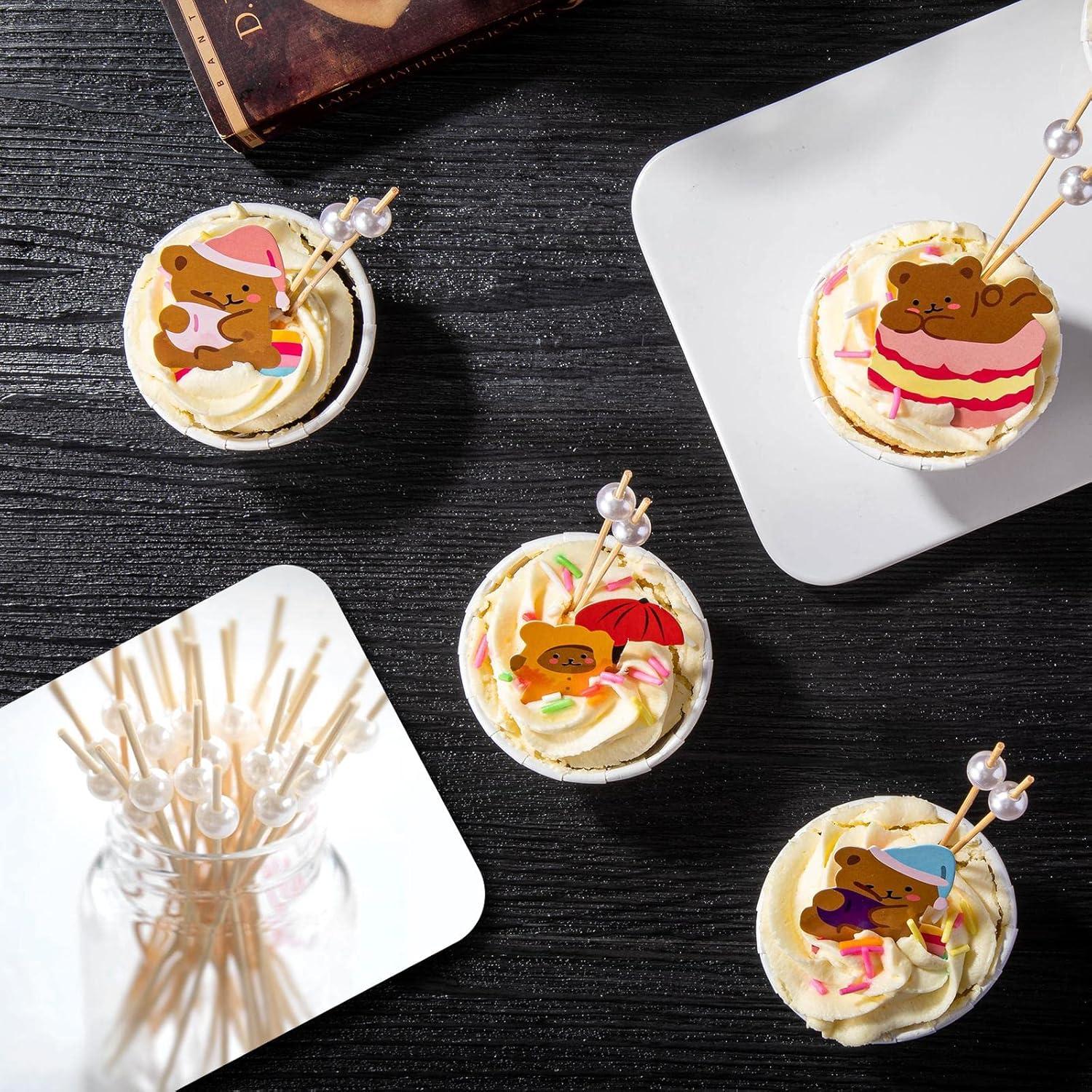 200 Palillos de Cóctel Zutlian de Bambú 12 cm para Aperitivos