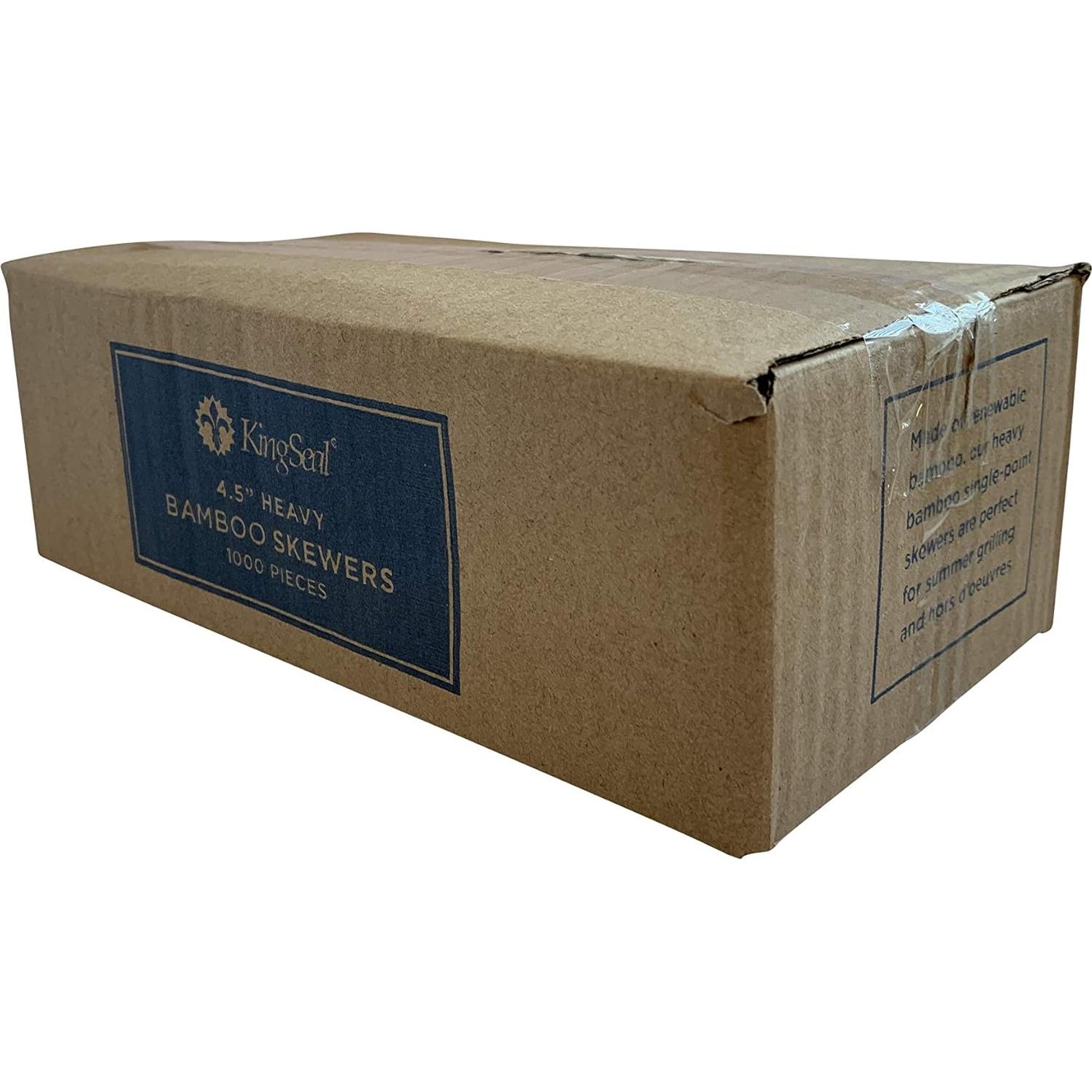 Palitos de Bambú Natural KingSeal 11.43 cm - 1000 Piezas