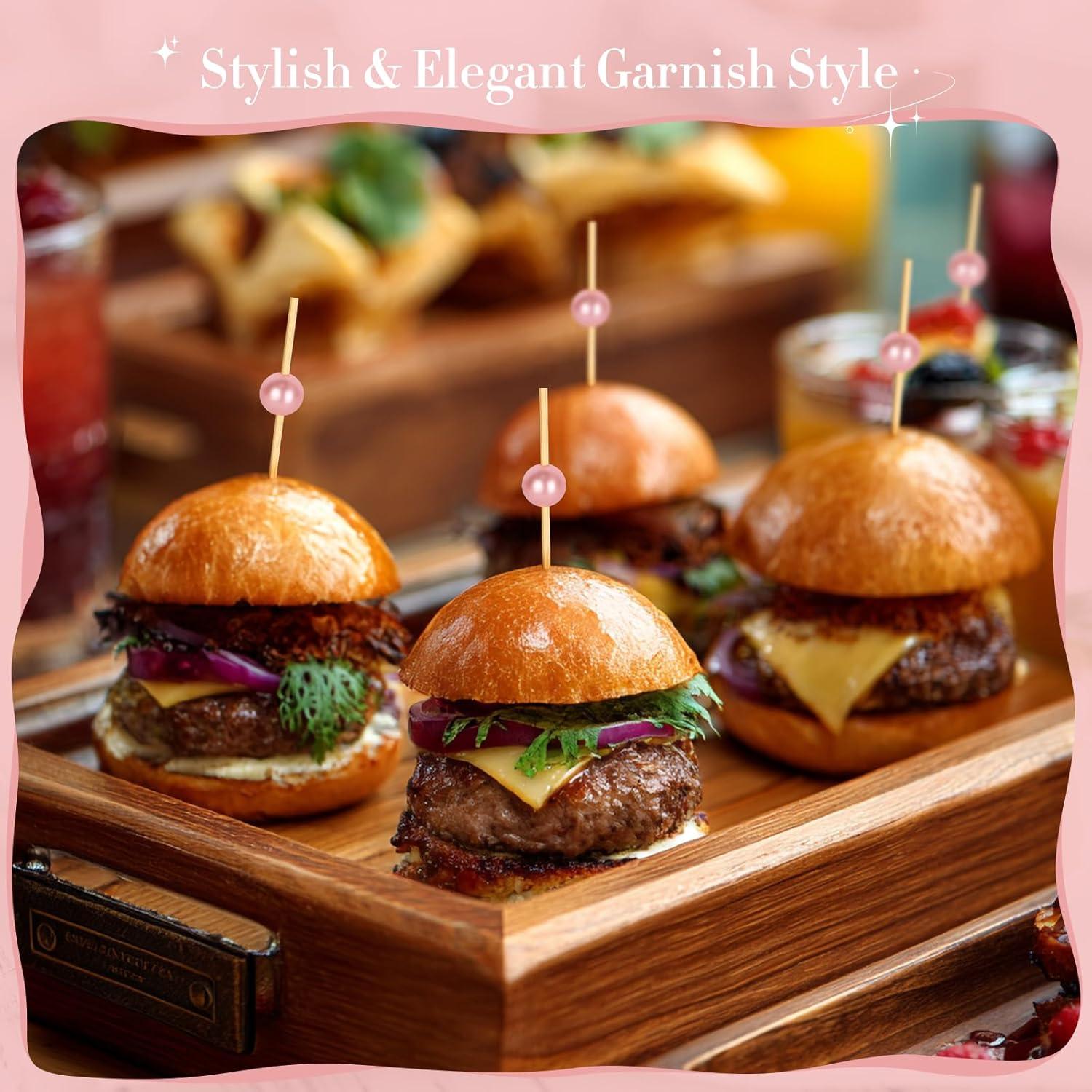 200 Palillos de Cóctel de Perla Rosa Vicuna R 11.94 cm