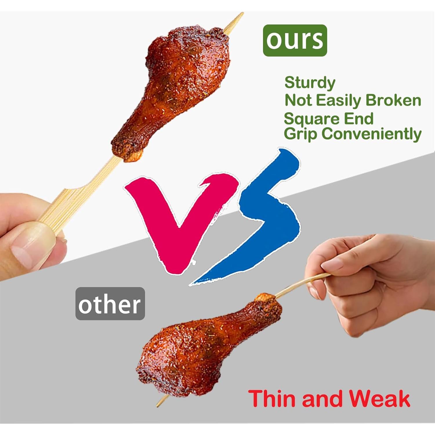 200 Palillos de Bambú 20.32 cm Faoaatin para Aperitivos