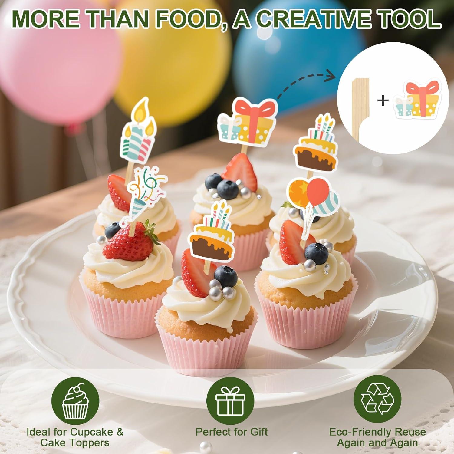 200 Palillos de Cóctel de Bambú 8.9 cm para Aperitivos