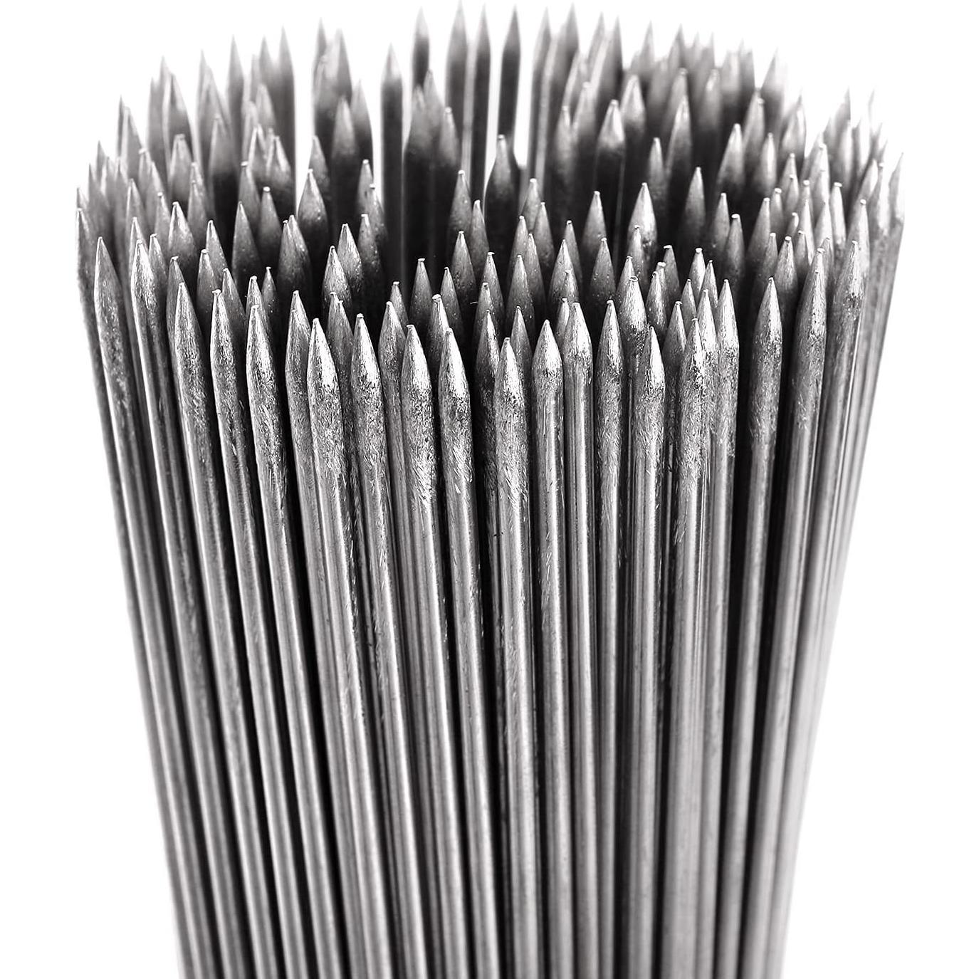 Pinchos de Acero Inoxidable ZEAYEA 200 Pcs 34 cm para BBQ