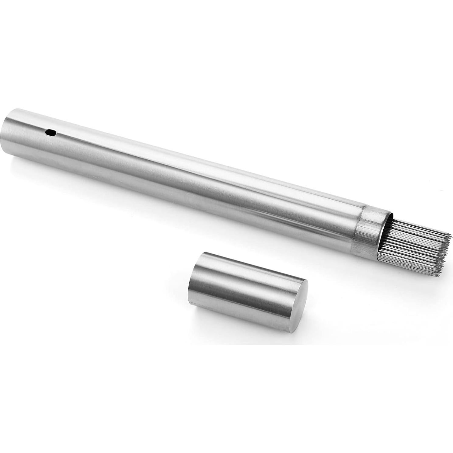 Pinchos de Acero Inoxidable ZEAYEA 200 Pcs 34 cm para BBQ