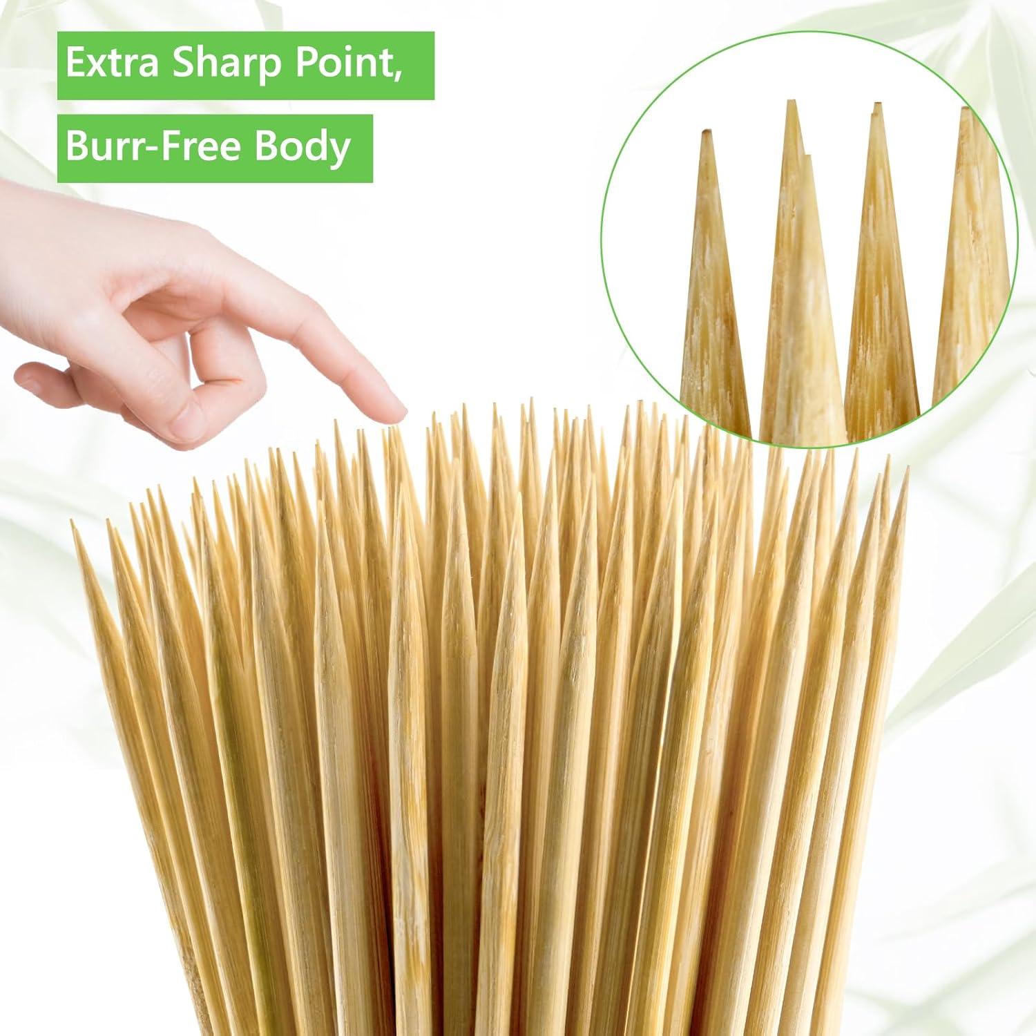 400 Pinchos de Madera de Bambú 30.48 cm para BBQ XTM