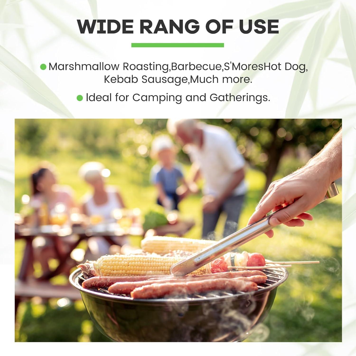 400 Pinchos de Madera de Bambú 30.48 cm para BBQ XTM