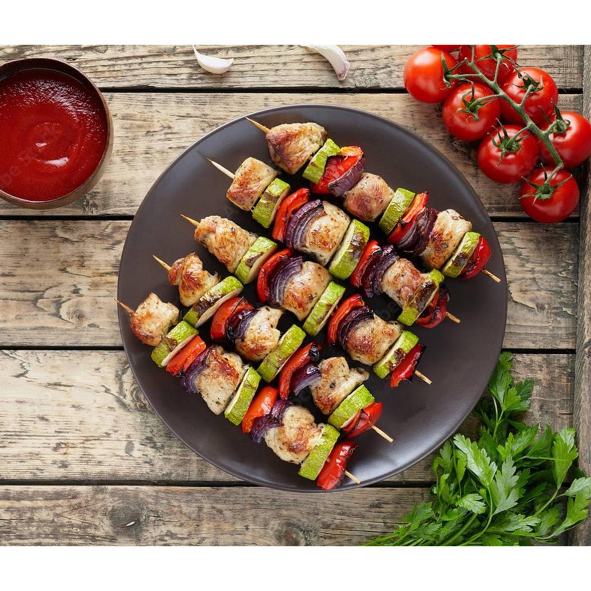 120 Pinchos de Bambú Gere 18 cm 5 mm para Kebab y Caramelos