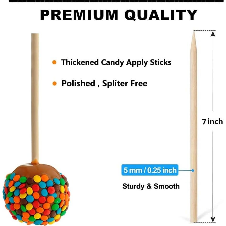 120 Pinchos de Bambú Gere 18 cm 5 mm para Kebab y Caramelos