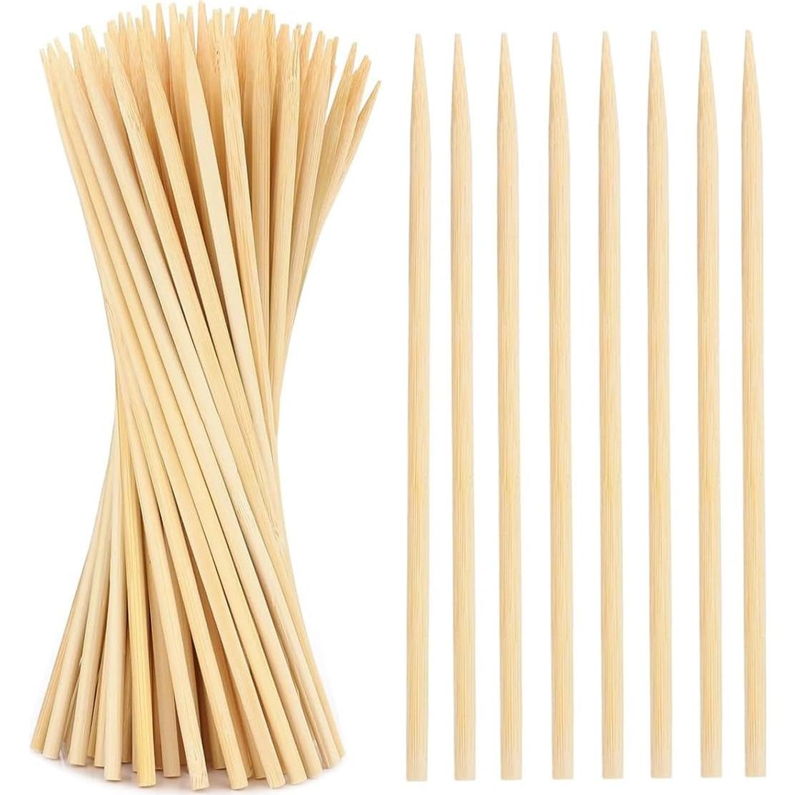 120 Pinchos de Bambú Gere 18 cm 5 mm para Kebab y Caramelos