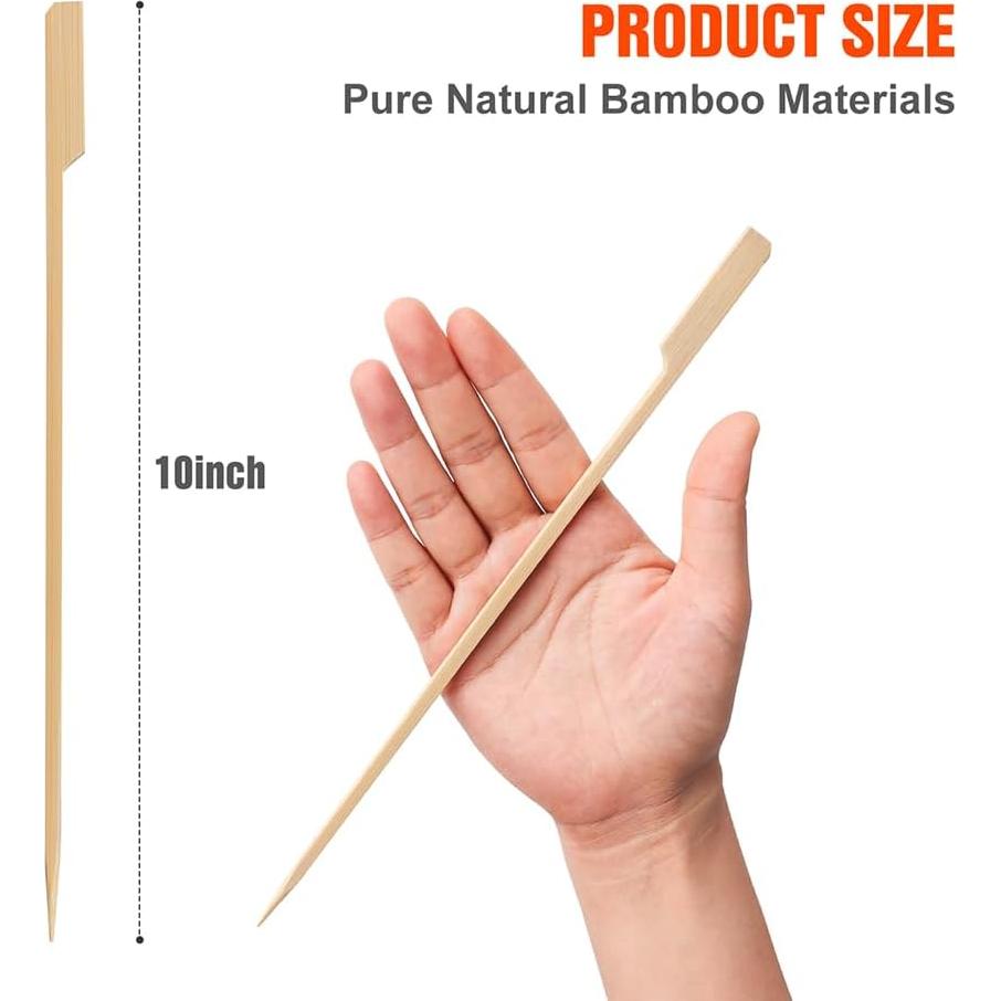 Palitos de Bambú Natural Newflager 25.4 cm - 400 Piezas