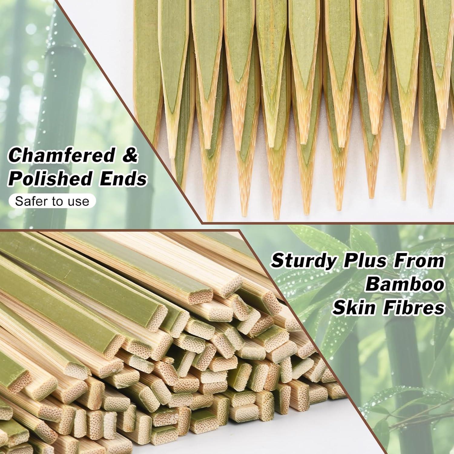 200 Palitos de Bambú Planos 30 cm TOXINYUAN para Asar