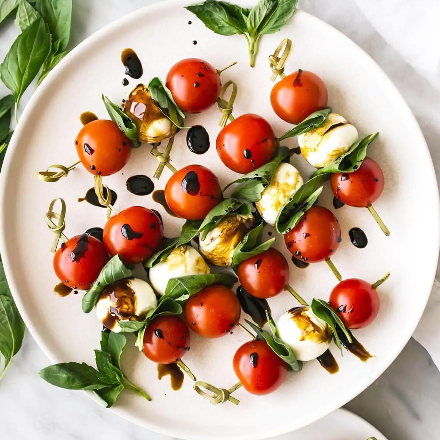 200 Palillos de Cóctel de Bambú con Nudo 11.9 cm - Amovvita