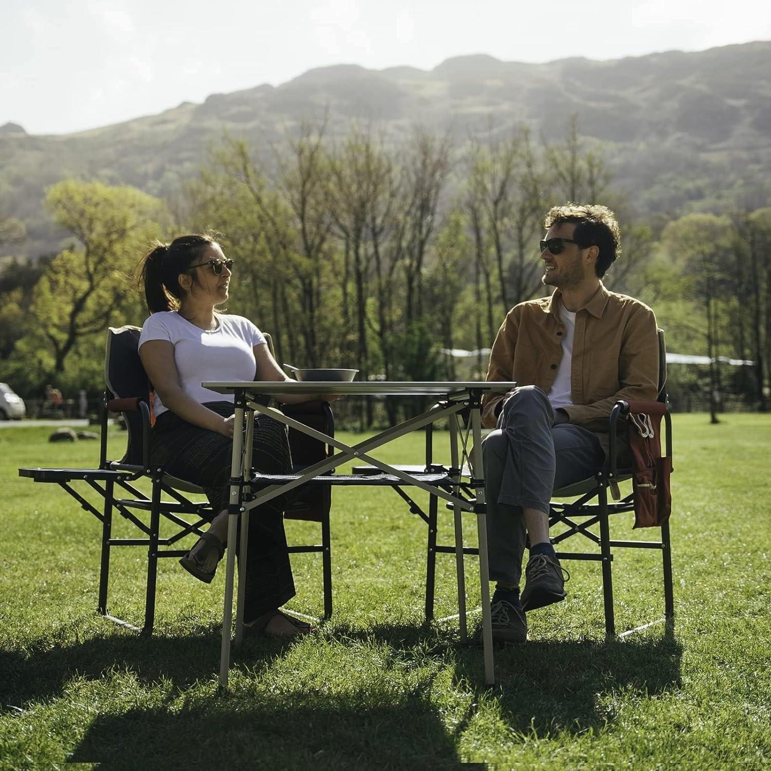 Silla de Camping Plegable SUNNYFEEL AC3008F Roja Resistente