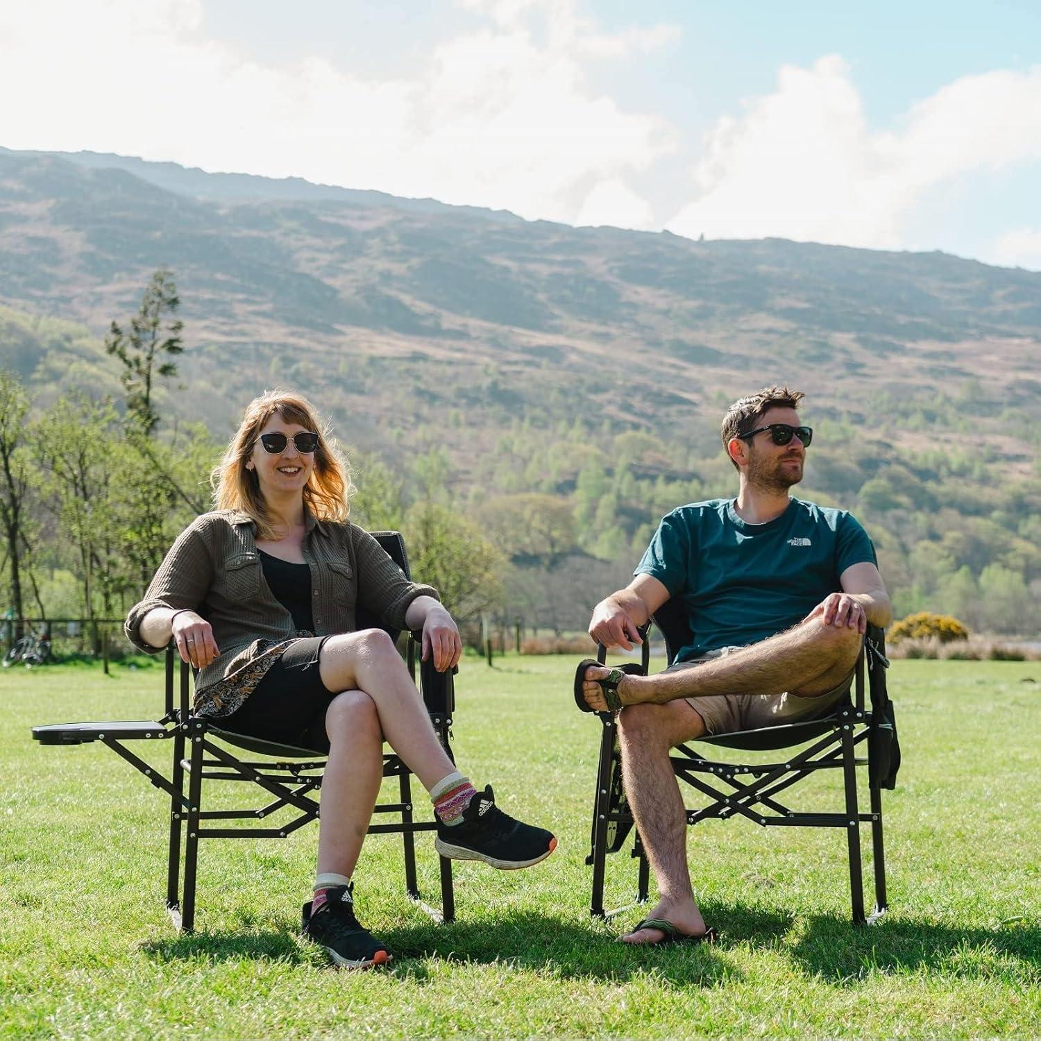 Silla de Camping Plegable SUNNYFEEL AC3008F Roja Resistente