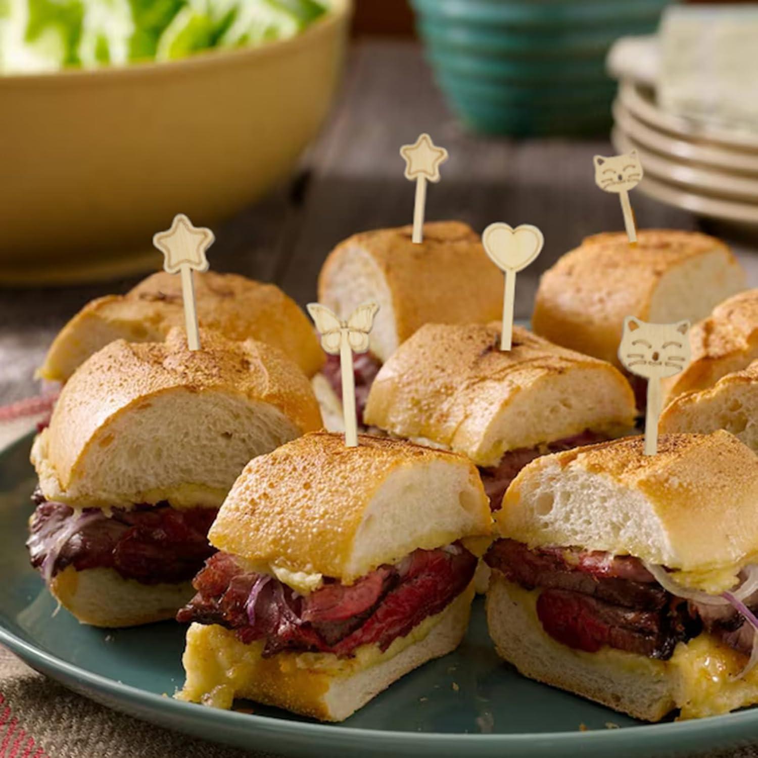 Pinchos de Bambú Estilo Estrella BusyPet - 50 Piezas 11.94 cm