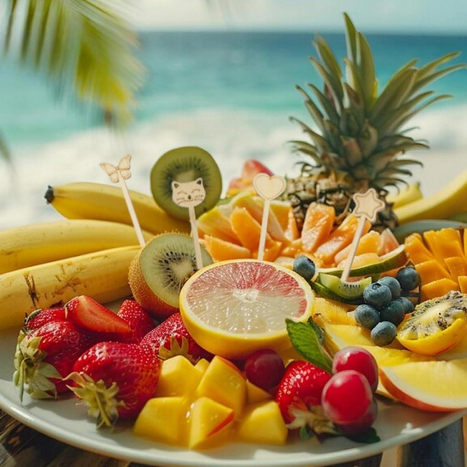 Pinchos de Bambú Estilo Estrella BusyPet - 50 Piezas 11.94 cm