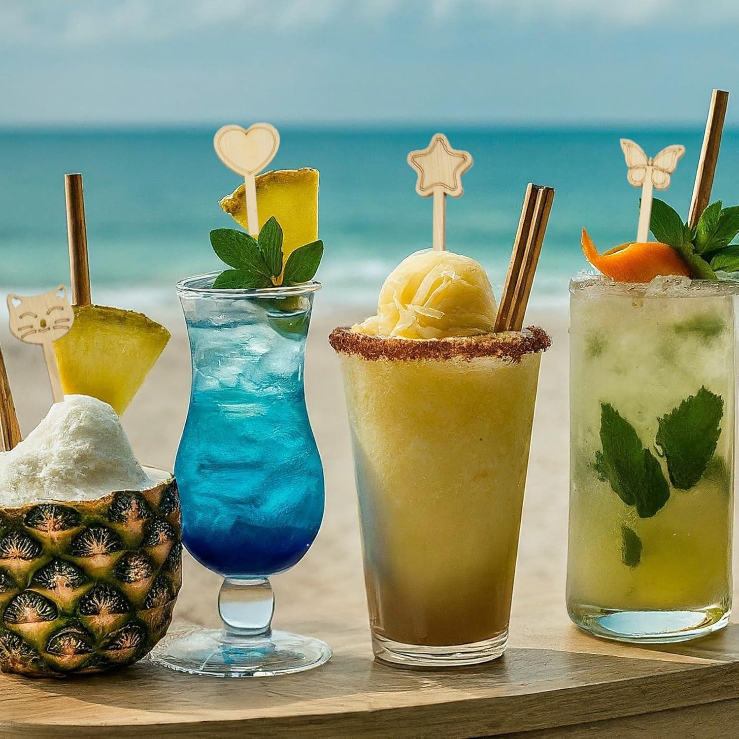 Pinchos de Bambú Estilo Estrella BusyPet - 50 Piezas 11.94 cm