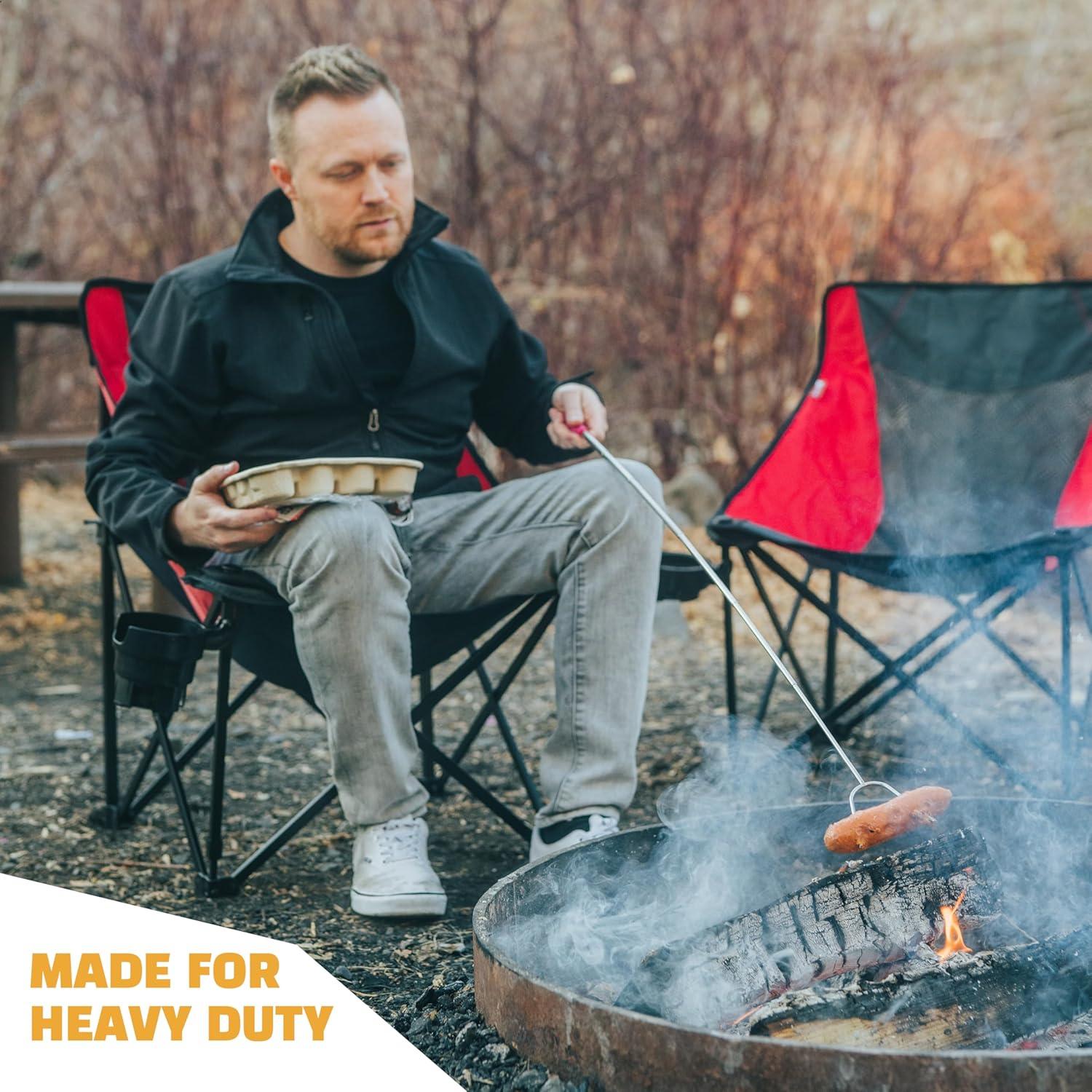 Palos para Asar Malvaviscos MalloMe 45" XL - Juego de 4