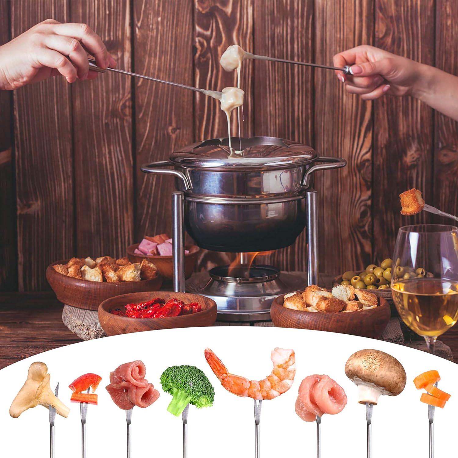 Juego de 15 Tenedores de Fondue Cauyuan 24.4 cm Acero Inoxidable