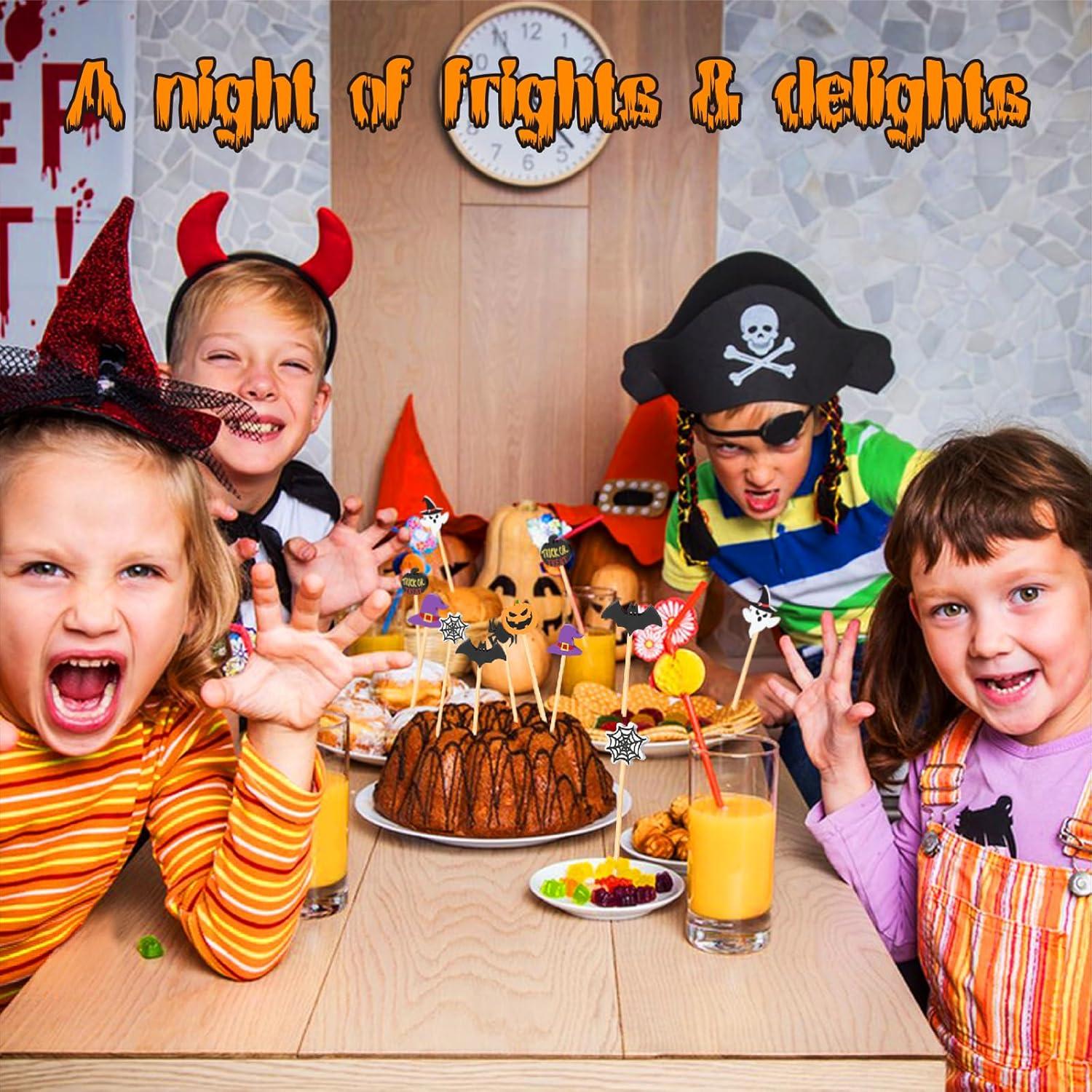 Palillos de cóctel de Halloween DOUDOULE 11.9 cm 100 piezas