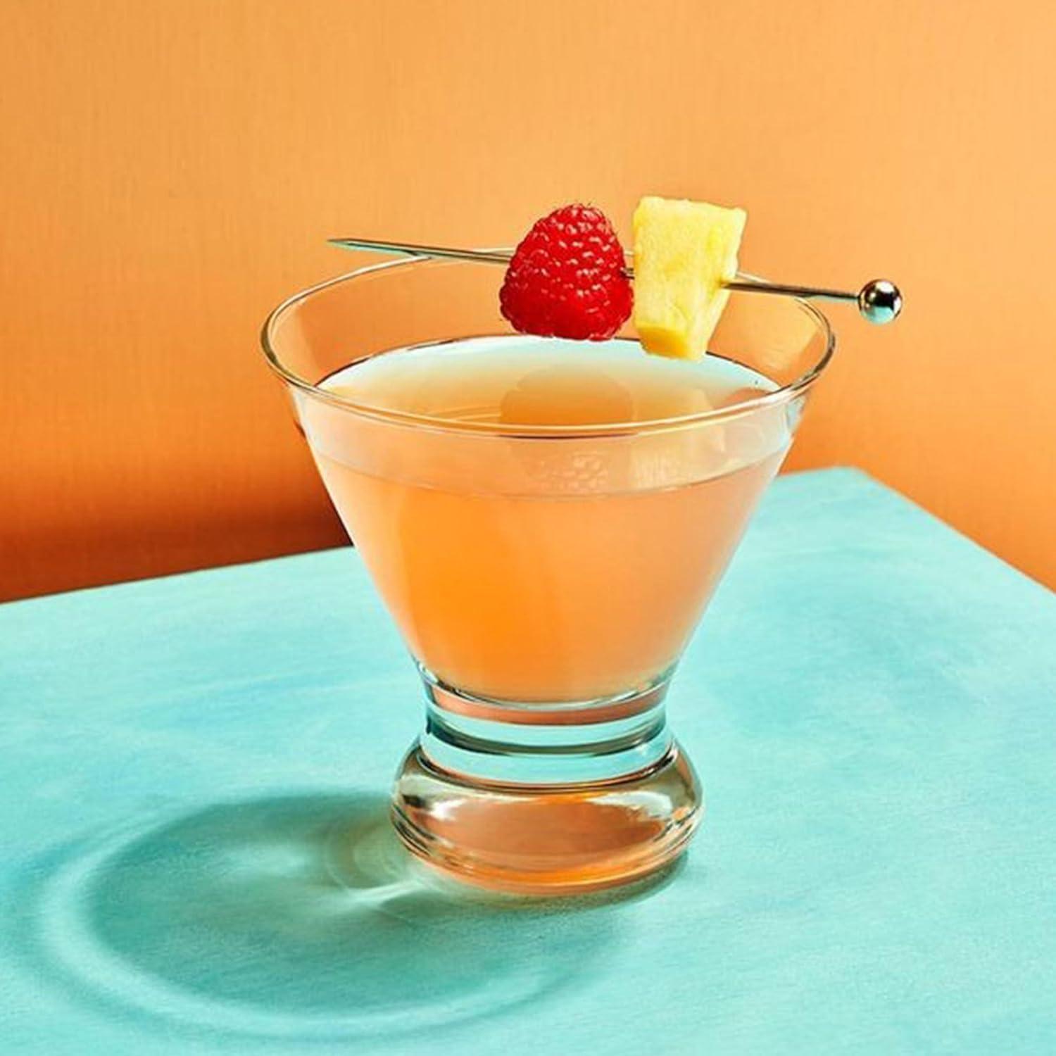 30 Palillos de Cóctel Reutilizables AIMEIKI Acero Inoxidable 10.9 cm