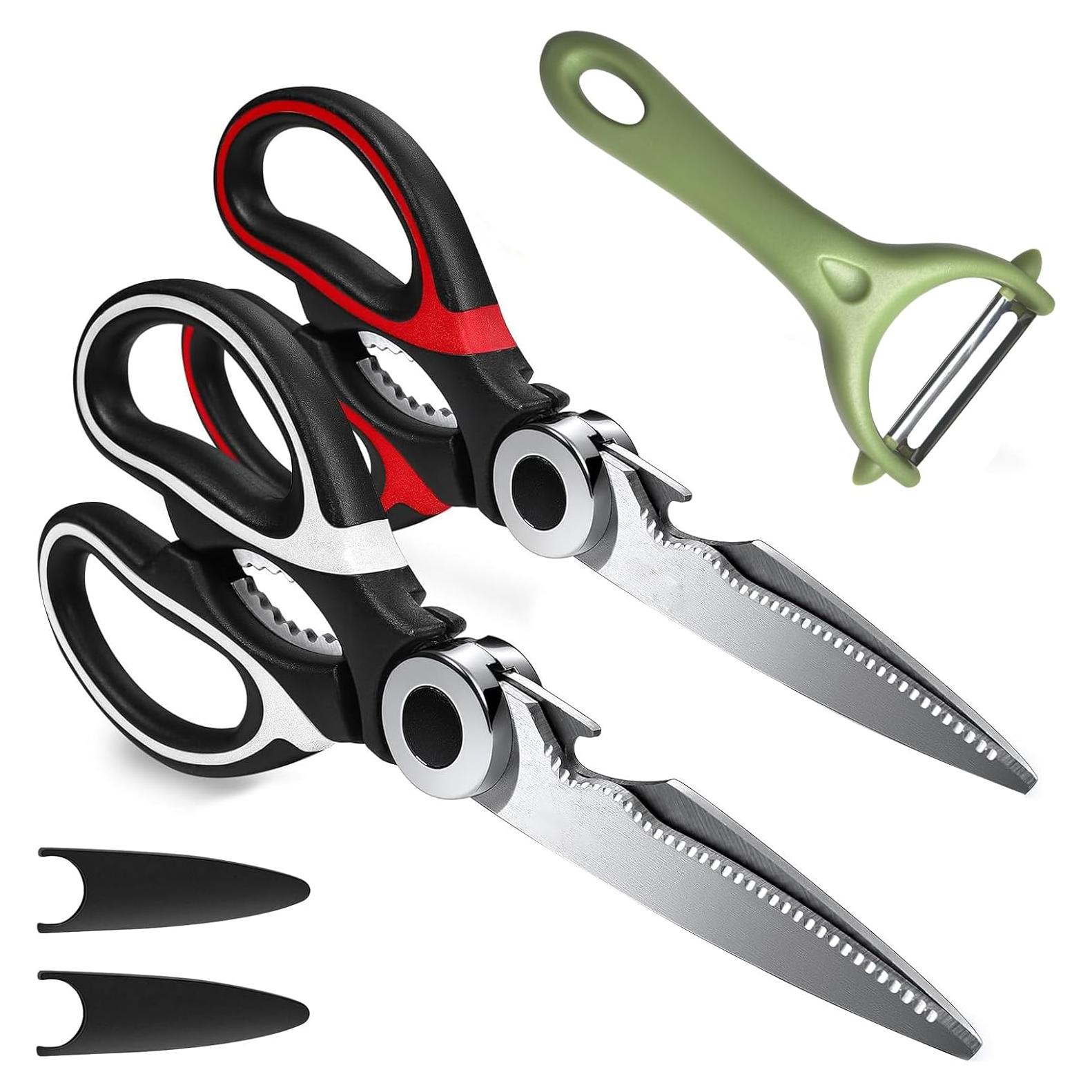 Juego de Tijeras de Cocina Holylofty 3 Piezas Acero Inoxidable