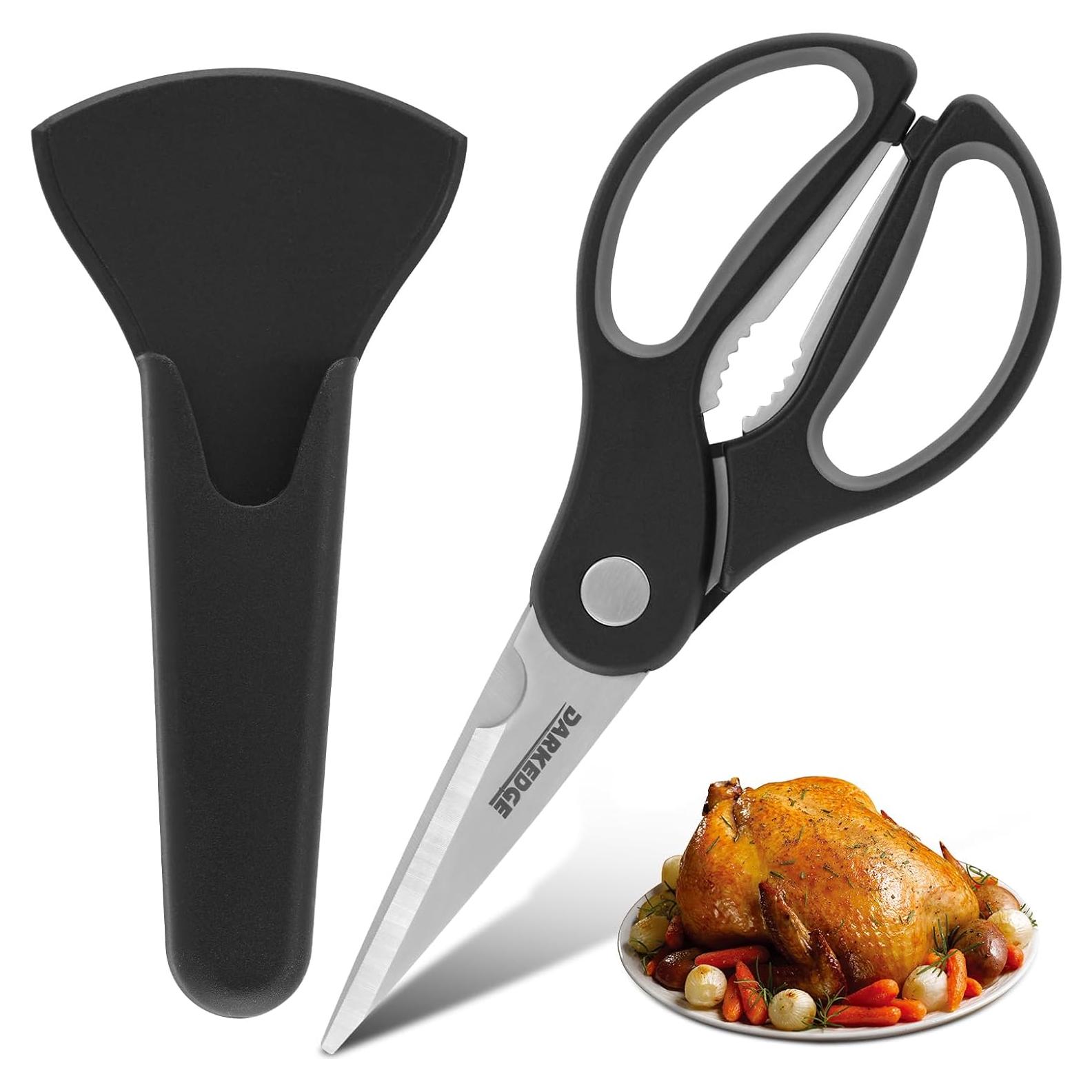 Tijeras de Cocina DARK EDGE con Soporte Magnético 23.5 cm