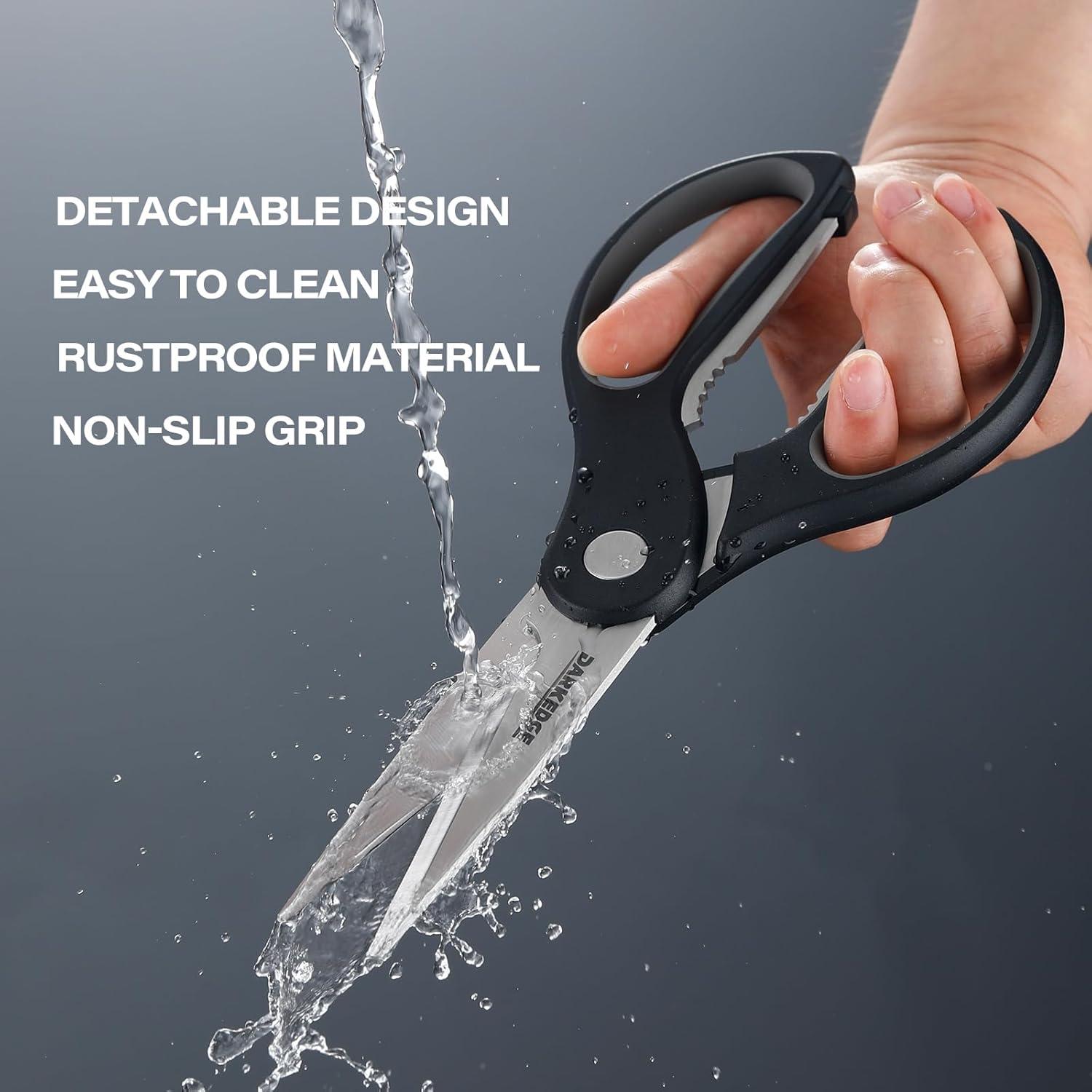 Tijeras de Cocina DARK EDGE con Soporte Magnético 23.5 cm