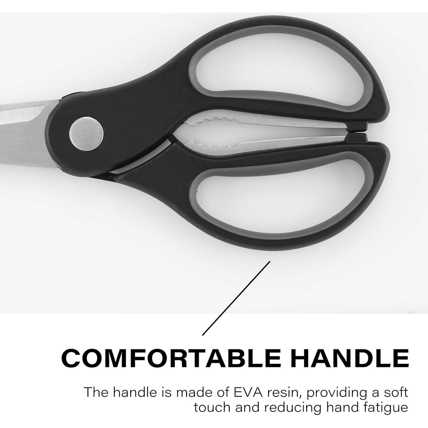 Tijeras de Cocina DARK EDGE con Soporte Magnético 23.5 cm