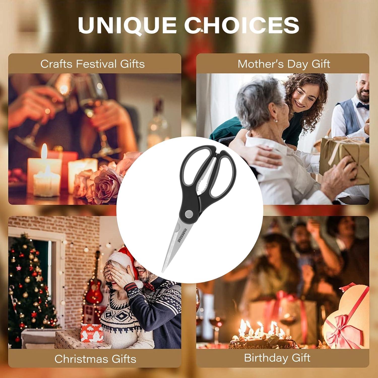 Tijeras de Cocina DARK EDGE con Soporte Magnético 23.5 cm