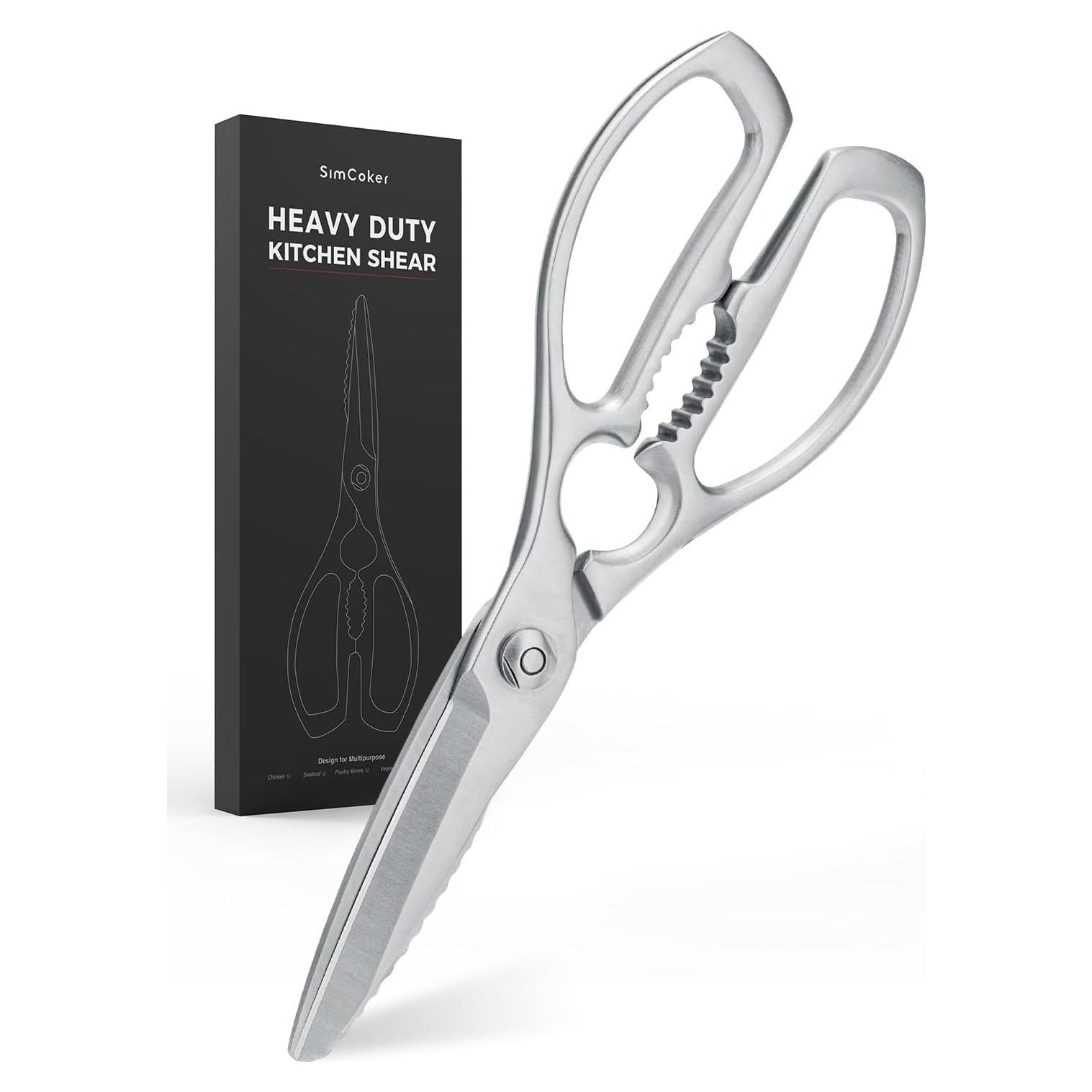Tijeras de Cocina SimCoker de Acero Inoxidable 22cm Multiusos
