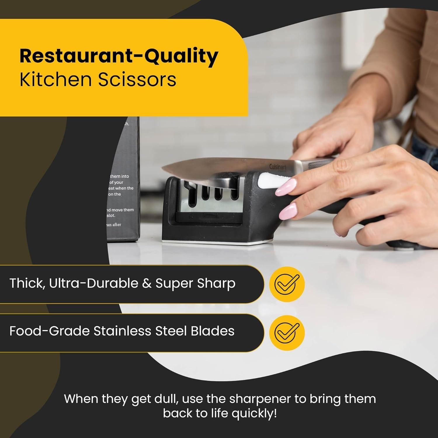 Set de Tijeras de Cocina TopShelf Kitchenware - 4 Piezas de Acero Inoxidable