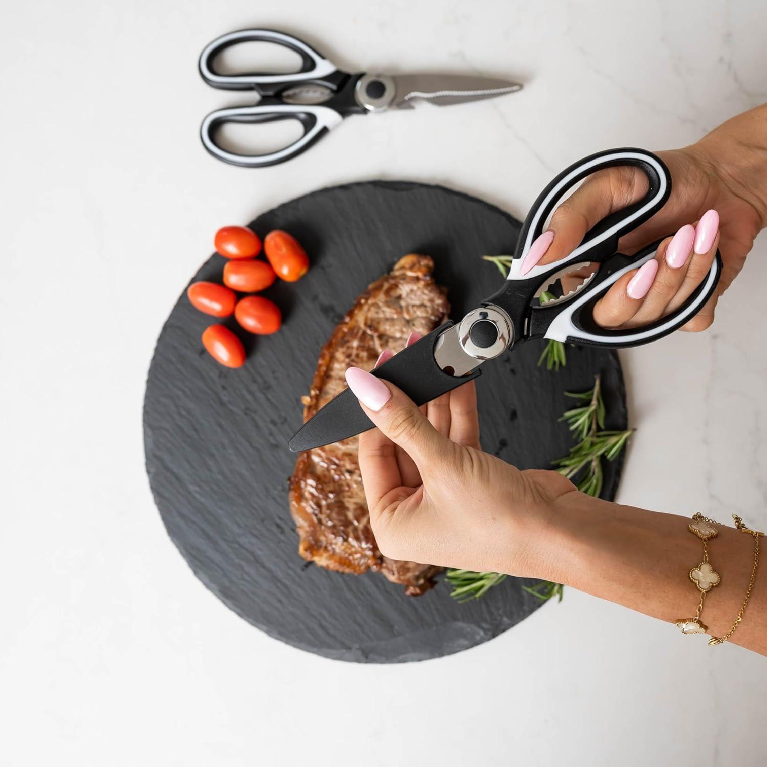 Set de Tijeras de Cocina TopShelf Kitchenware - 4 Piezas de Acero Inoxidable