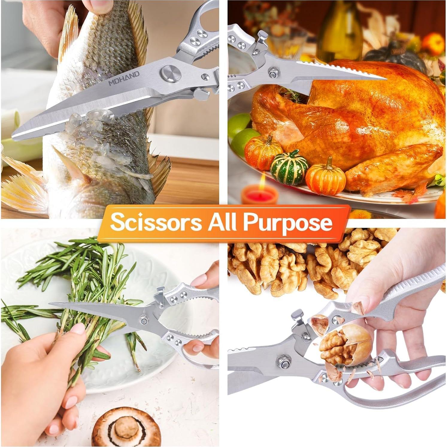 Tijeras de Cocina MDHAND 26.92 cm Alta Resistencia Inoxidable