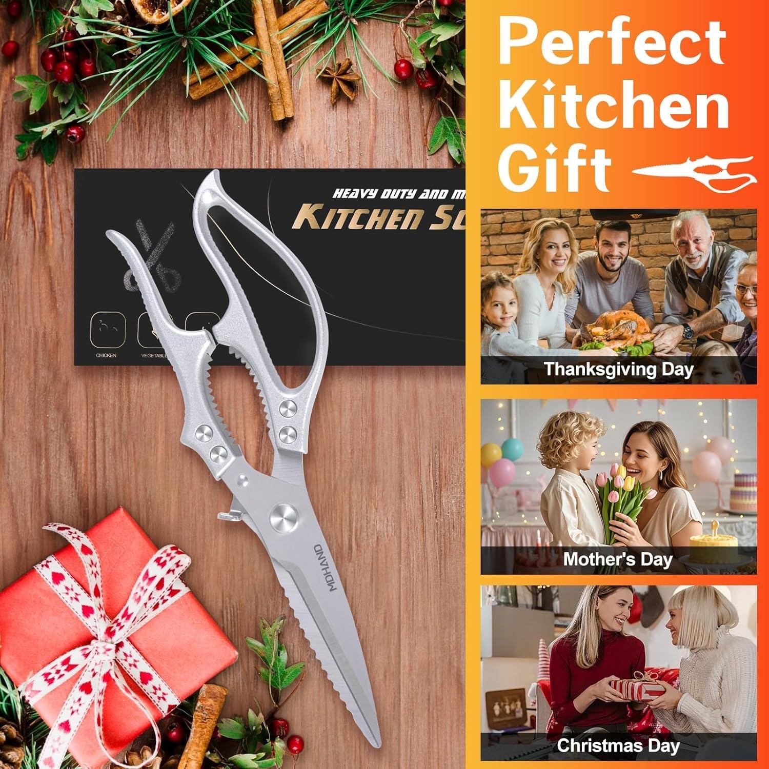 Tijeras de Cocina MDHAND 26.92 cm Alta Resistencia Inoxidable