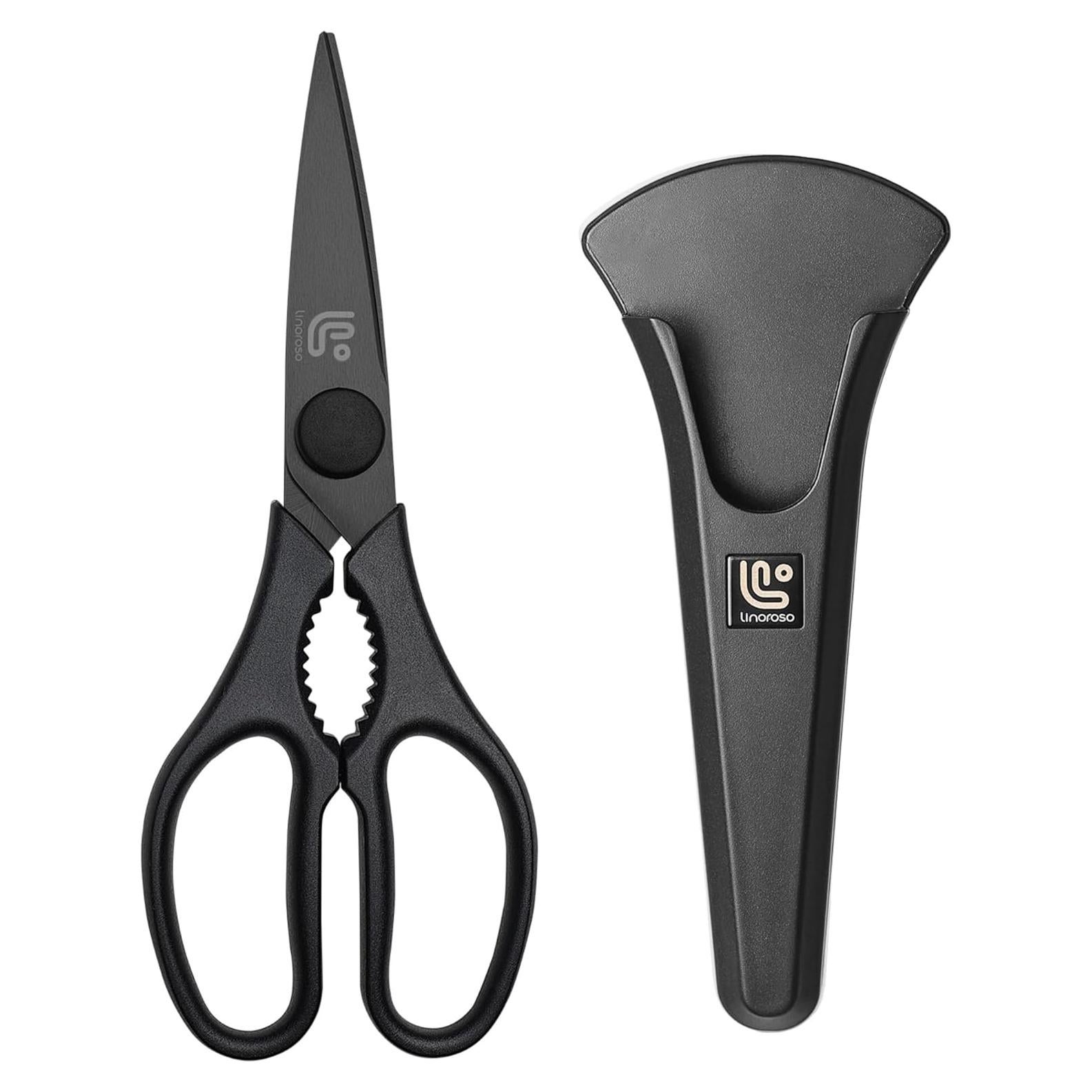 Tijeras de Cocina Linoroso 20.6cm Multiusos con Soporte Magnético